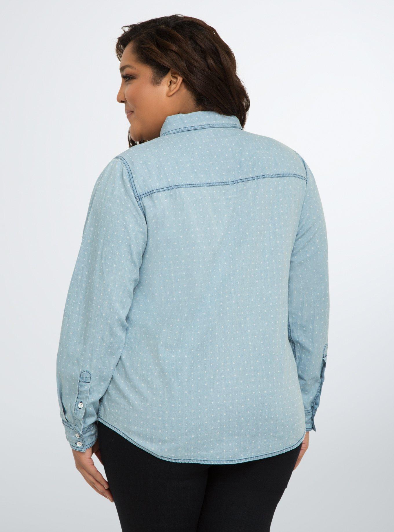 Star Denim Shirt, LITTLEST STAR, alternate