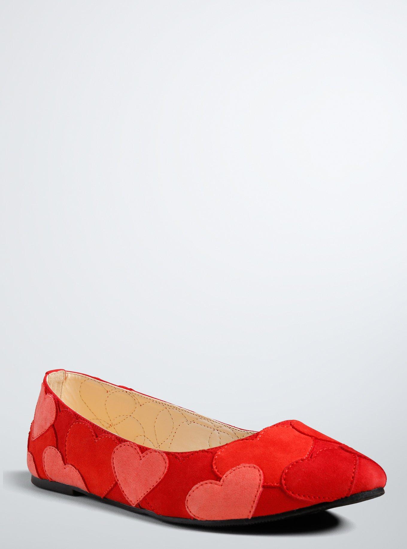 Heart Patch Flats (Wide Width), , hi-res