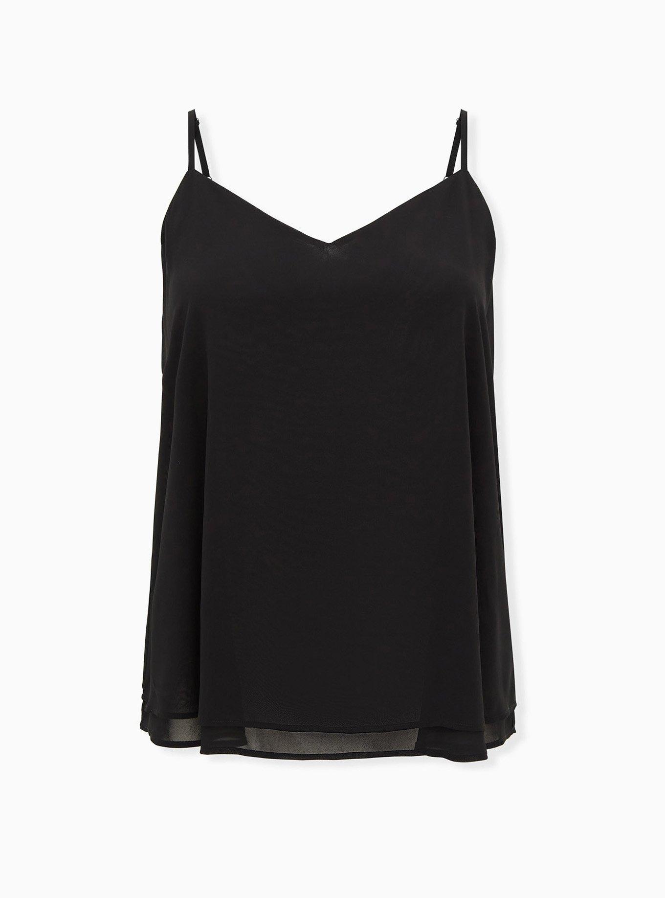 激安先着 DEPT SILENT PADDED CAMISOLE-2nd BLACK 1 キャミソール