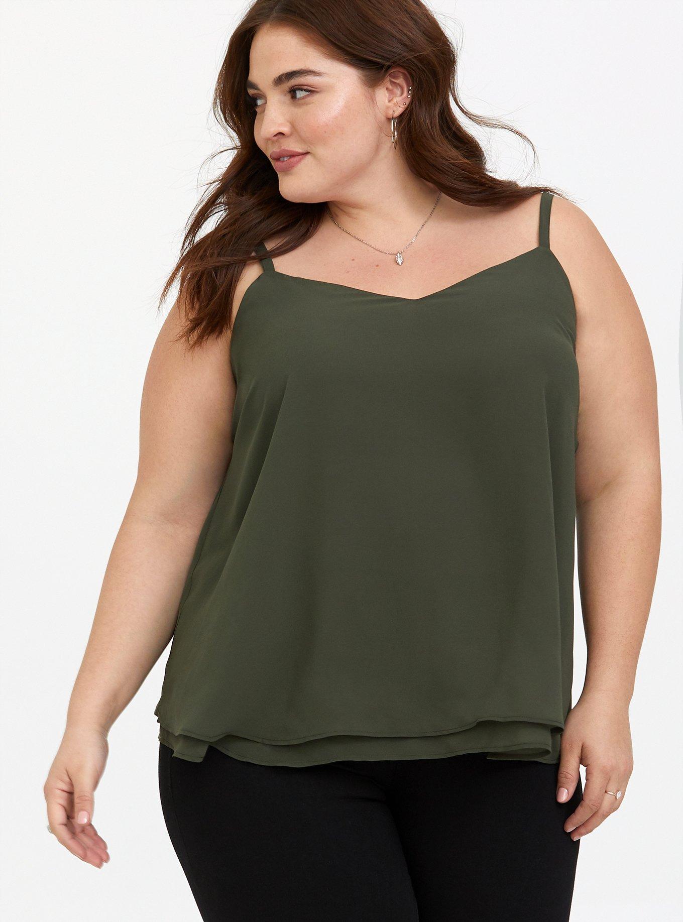 Plus Size - Sophie Chiffon Double Layer Cami - Torrid