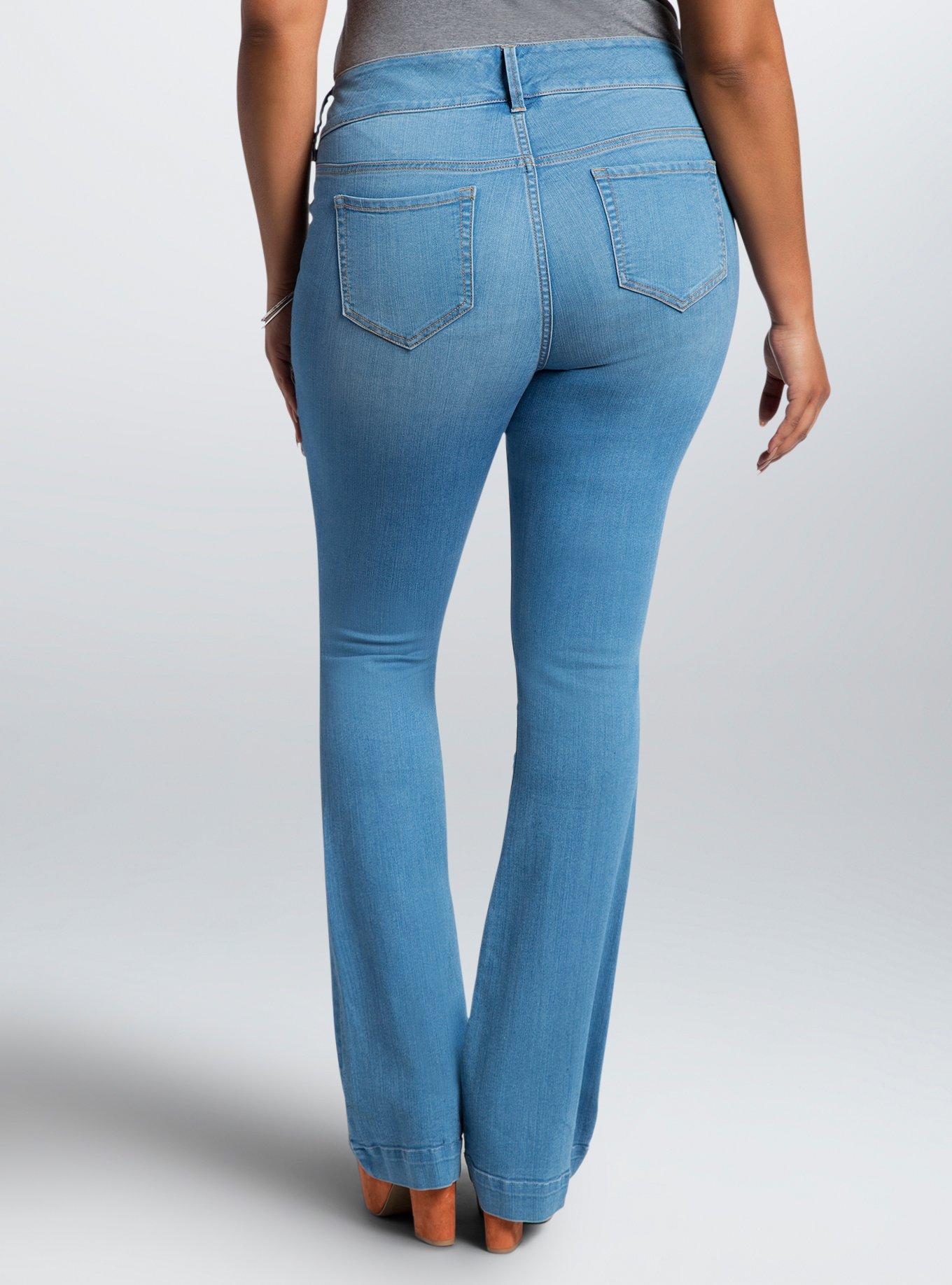 Flared Jean - Light Wash, BLUE, alternate