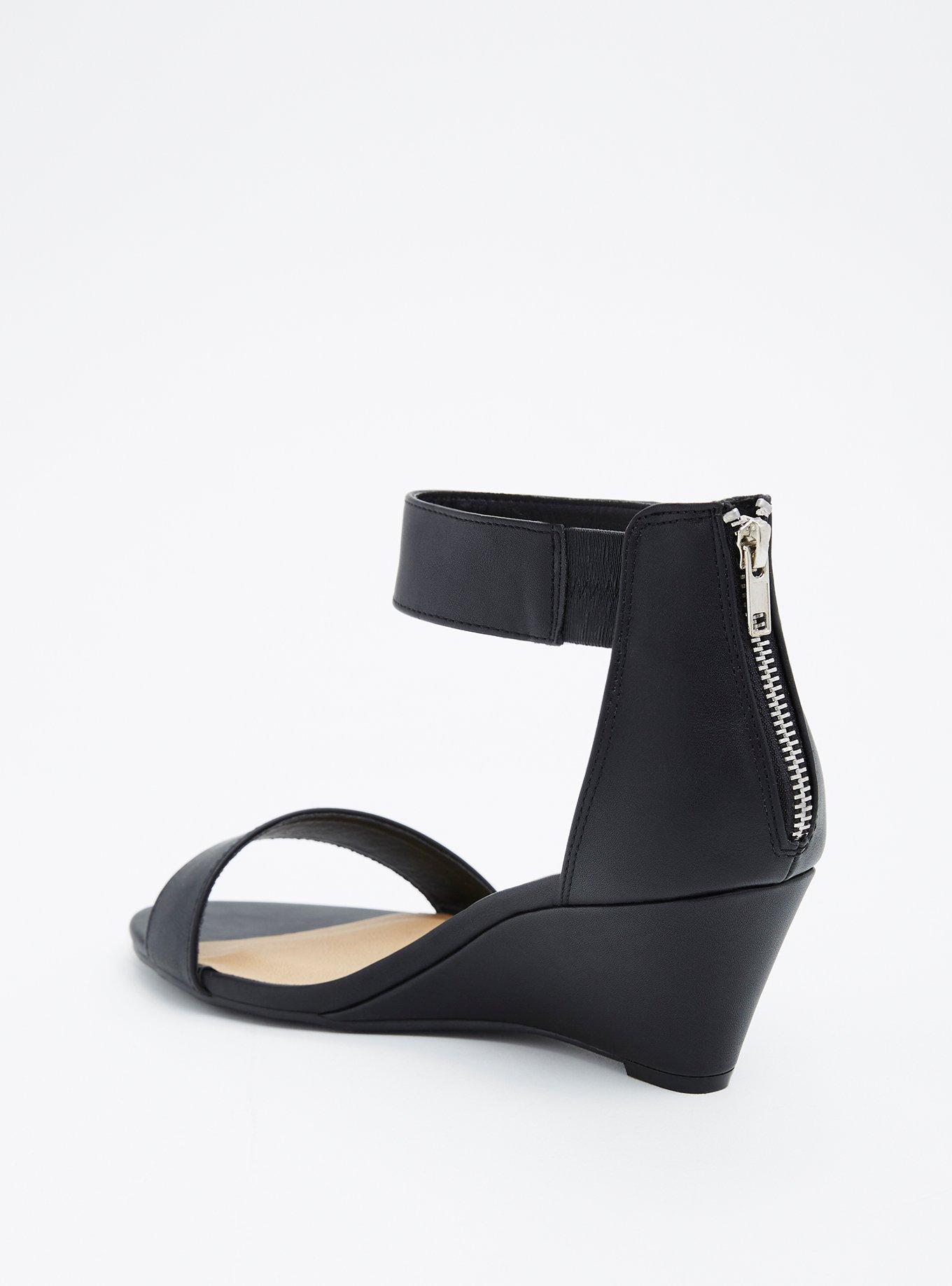 Double Strap Midi Wedge (WW), BLACK, alternate