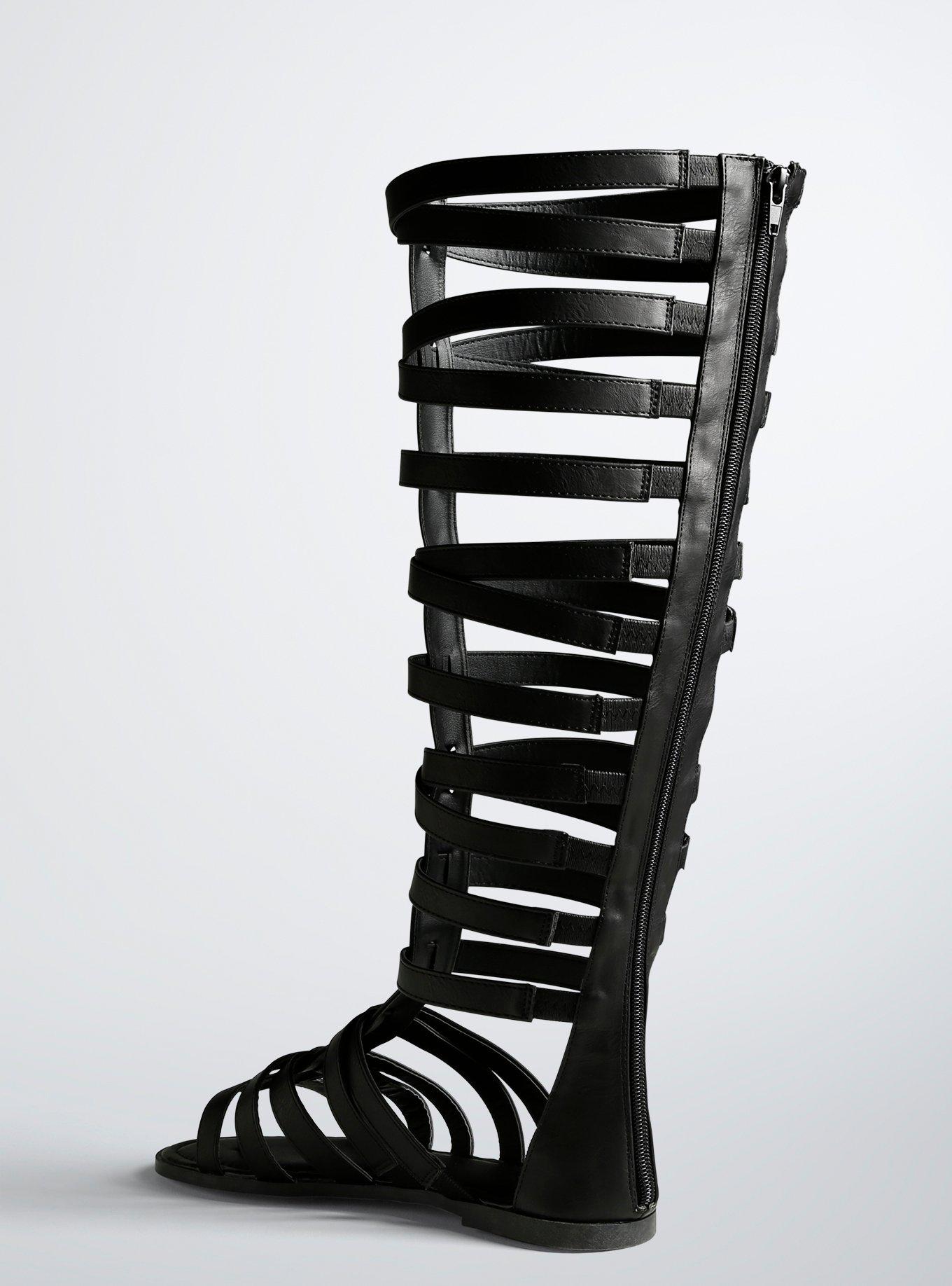 Thigh high gladiator store sandals wide calf