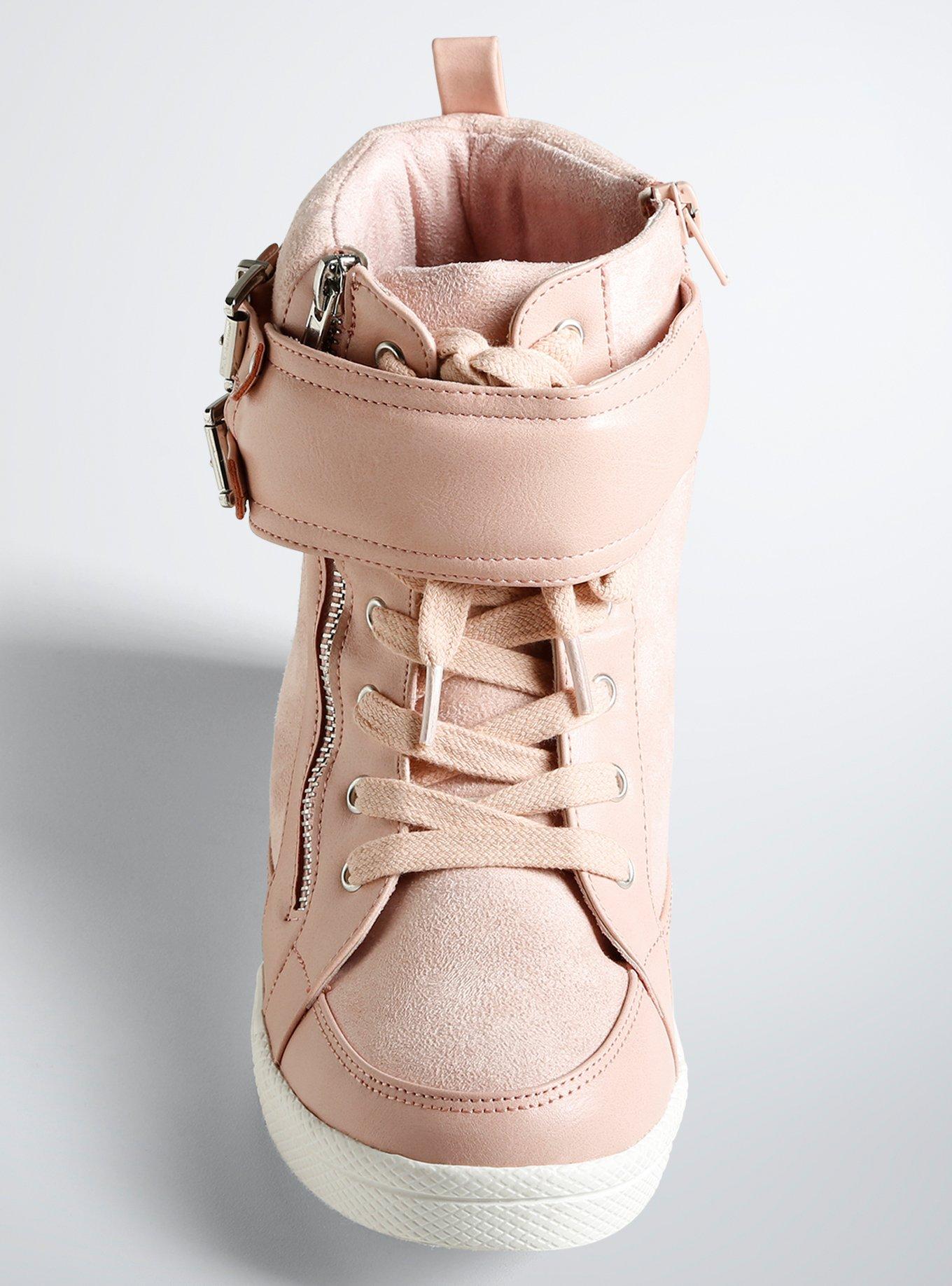 Wide width wedge store sneakers