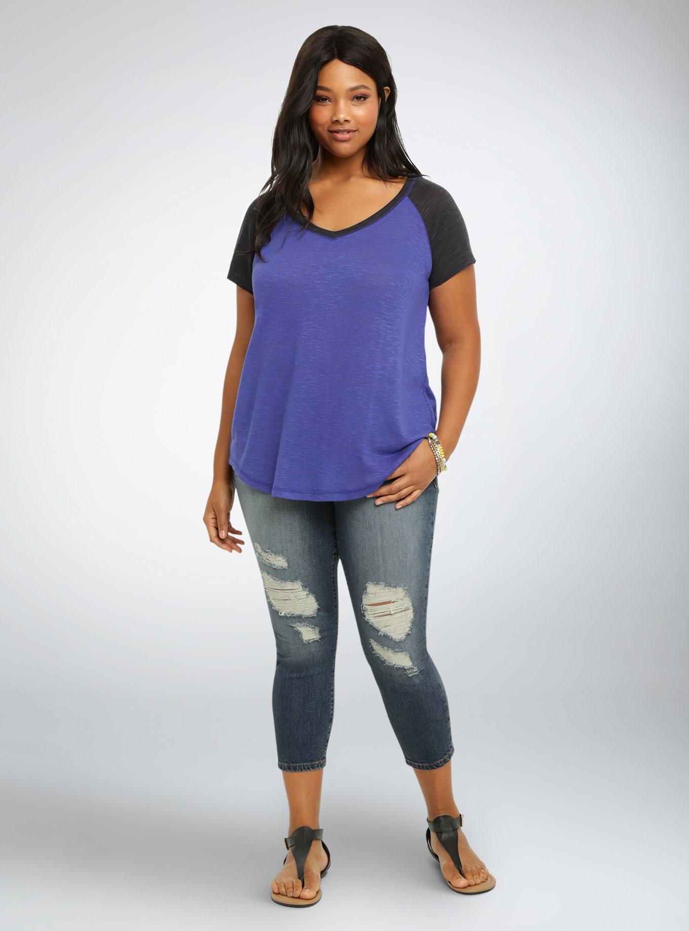 Plus Size - Raglan Swing Tee - Torrid