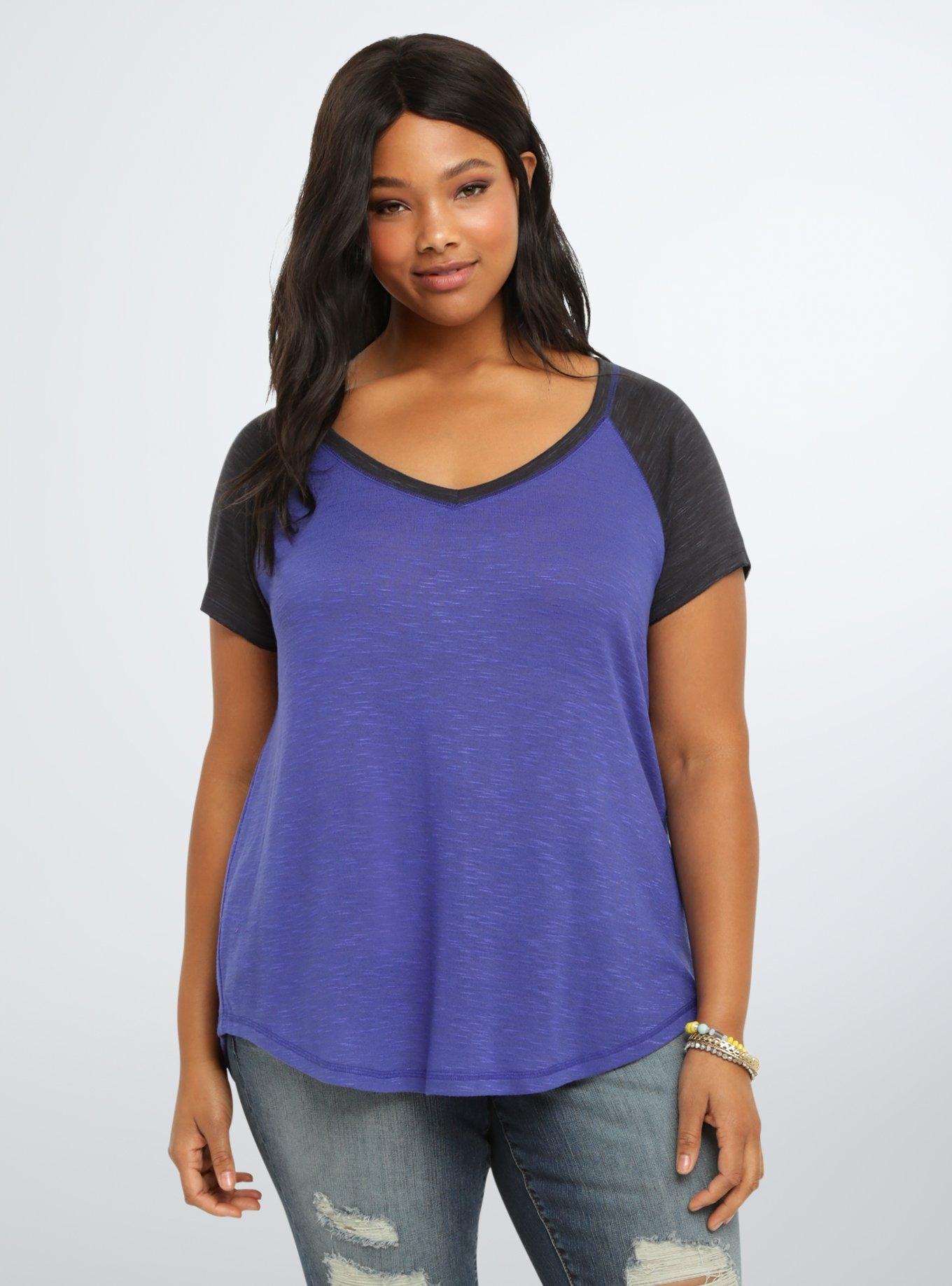 Plus Size - Raglan Swing Tee - Torrid
