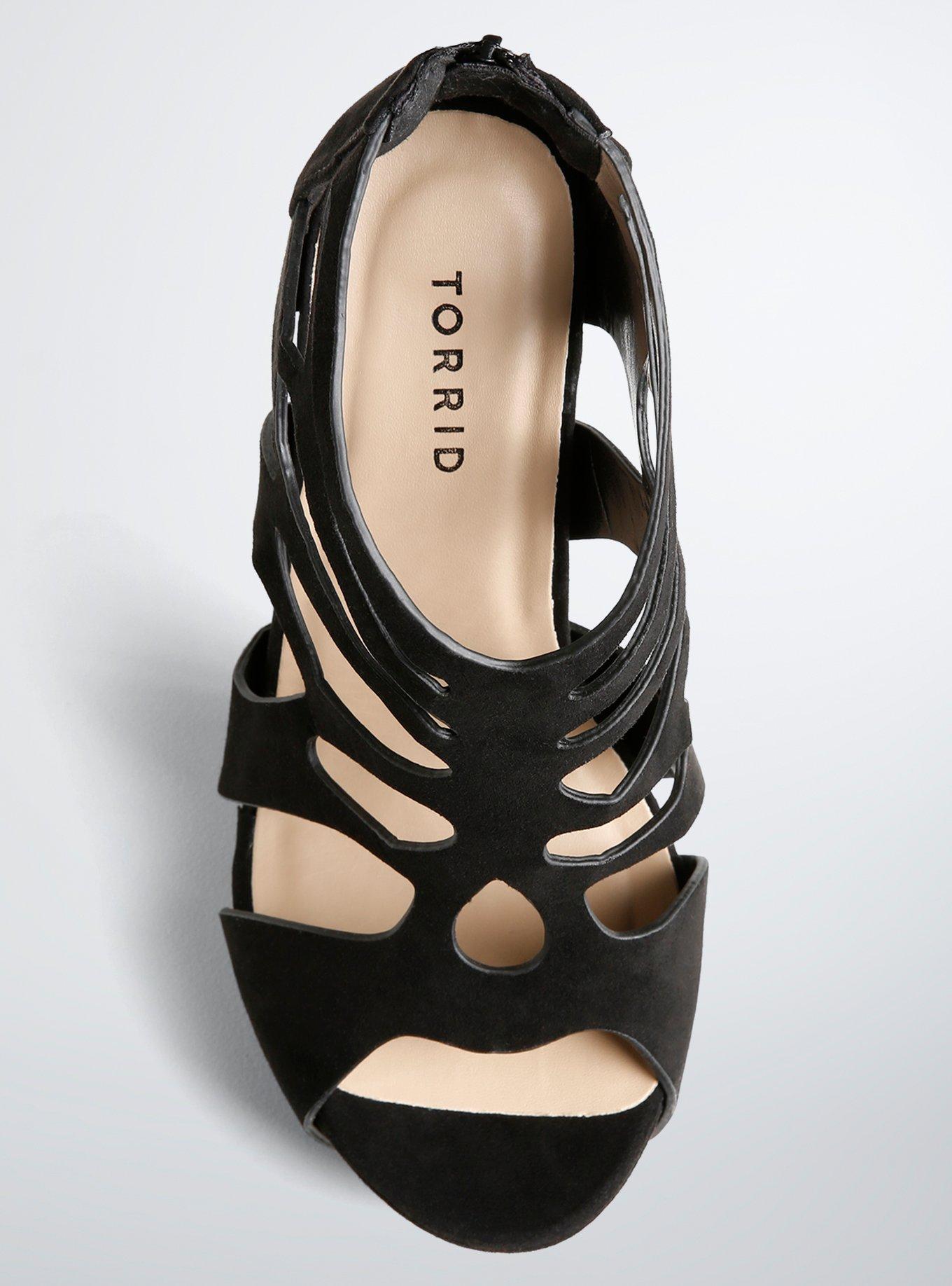 Open toe outlet heels wide width