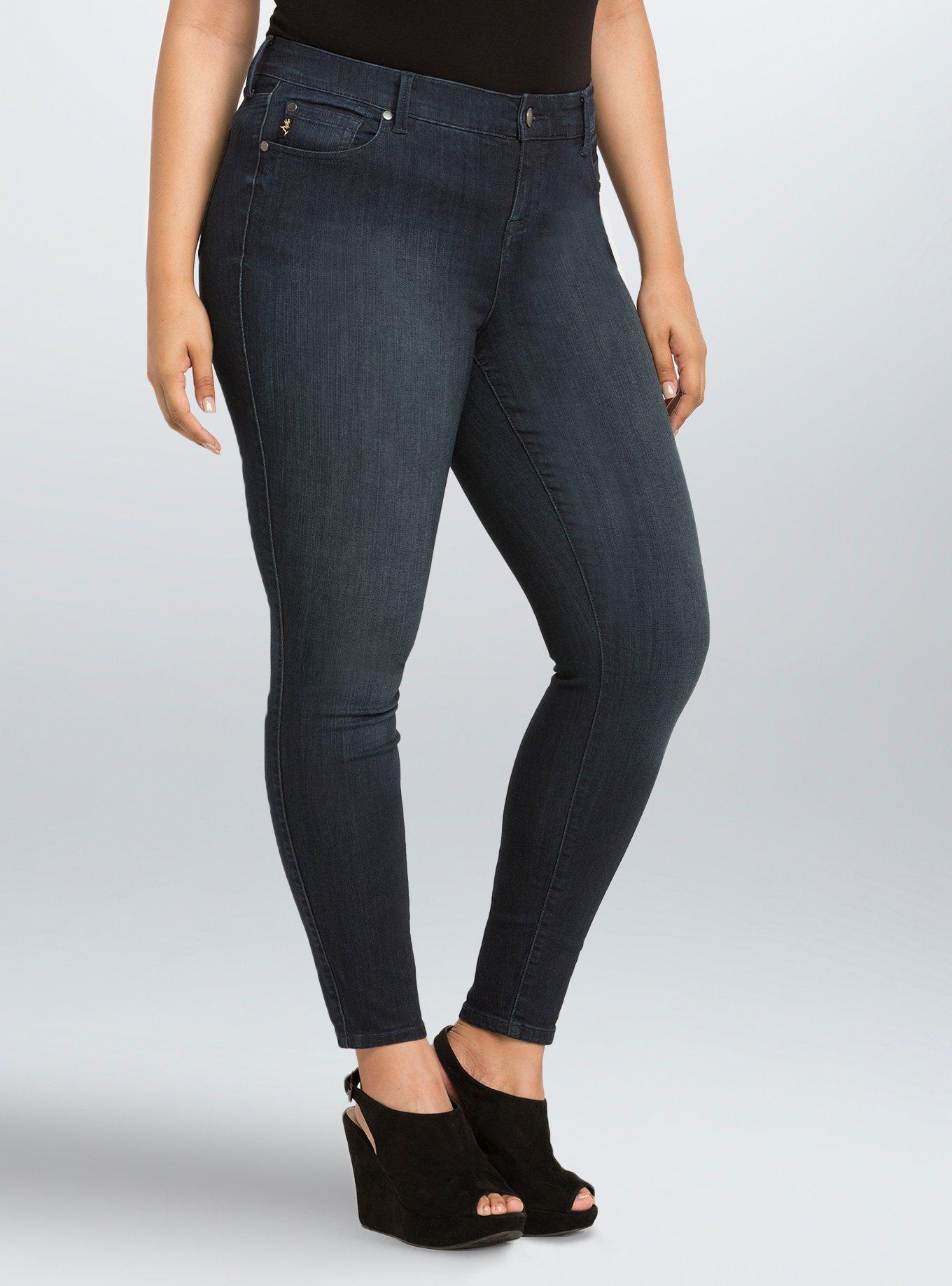 Plus Size Torrid Premium Ultra Skinny Jeans - Dark Wash (Regular) - Torrid