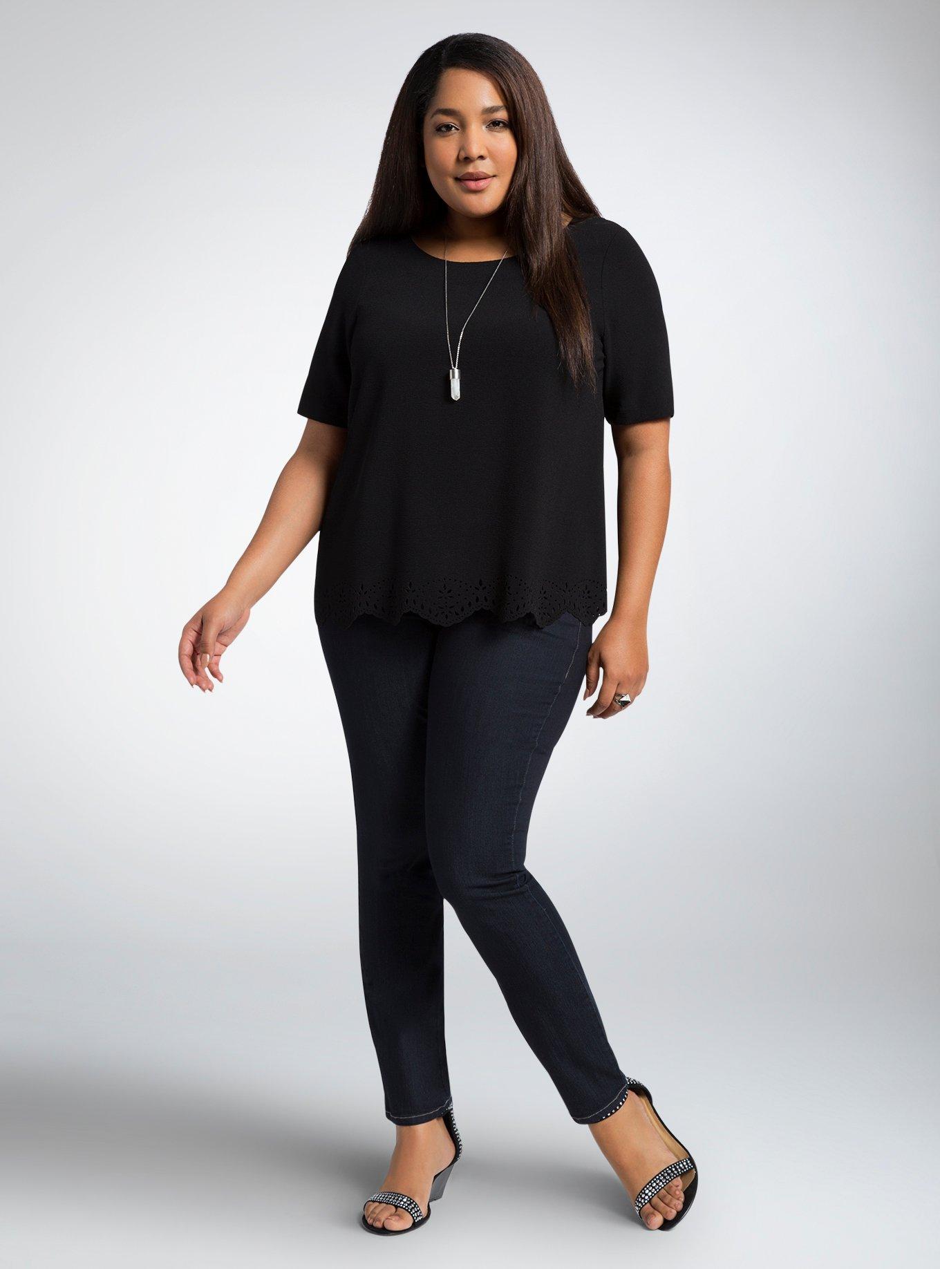 Plus Size - Torrid Luxe Skinny Jeans - Dark Rinse - Torrid