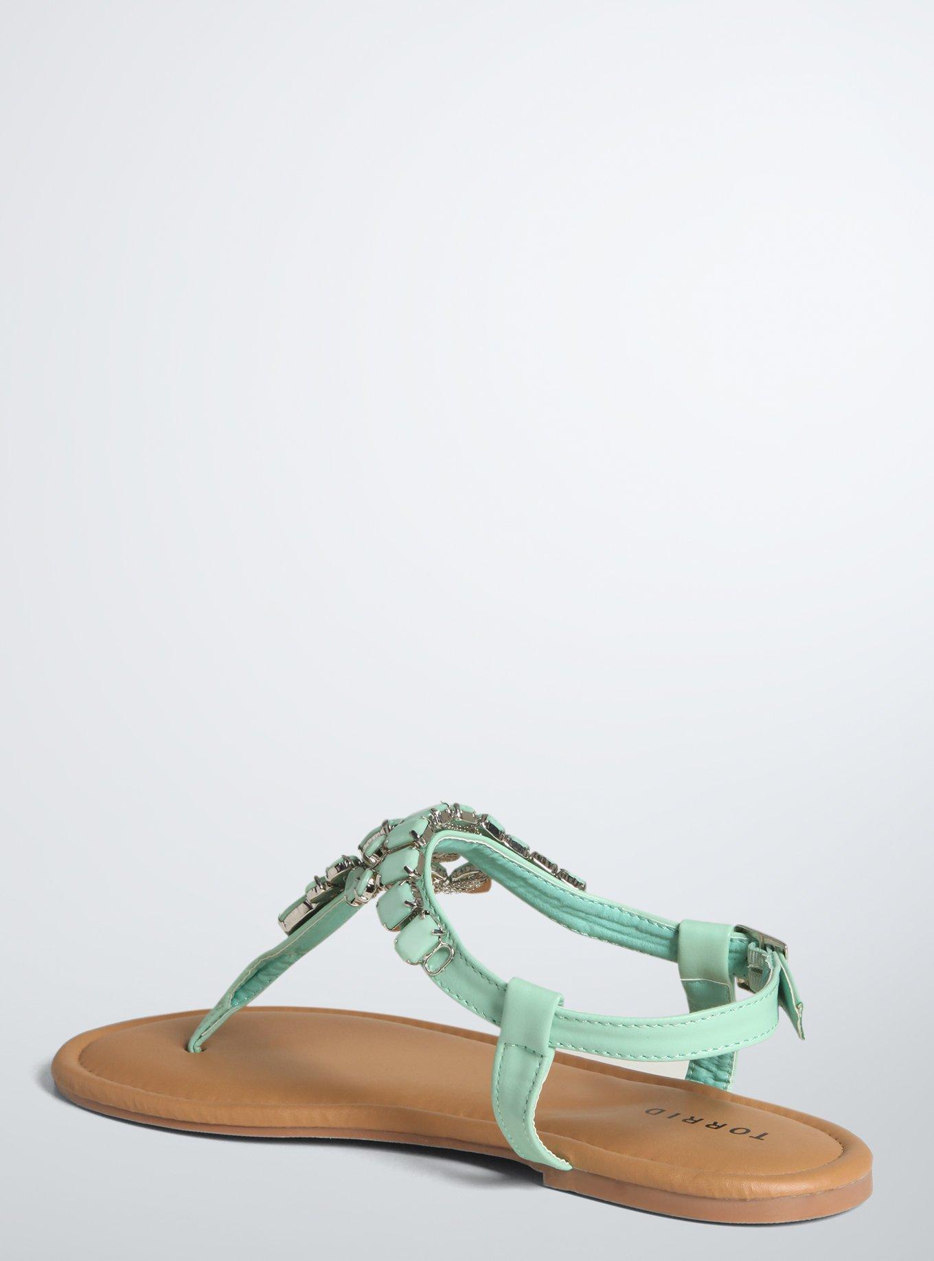 Torrid gemstone store t strap sandals