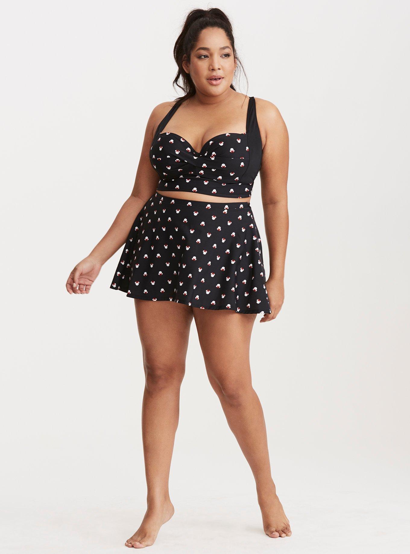 Minnie Mouse Print Skater Swim Skirt, MINNIE MOUSE DOT, alternate