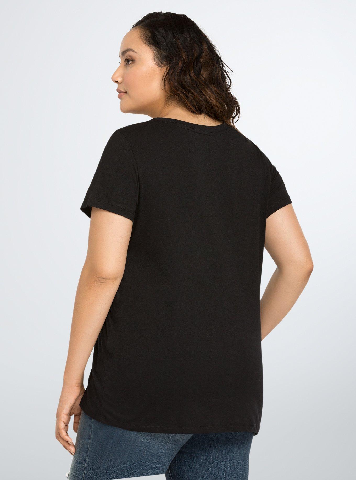 Plus Size Superman Batman Scoop Tee, DEEP BLACK, alternate