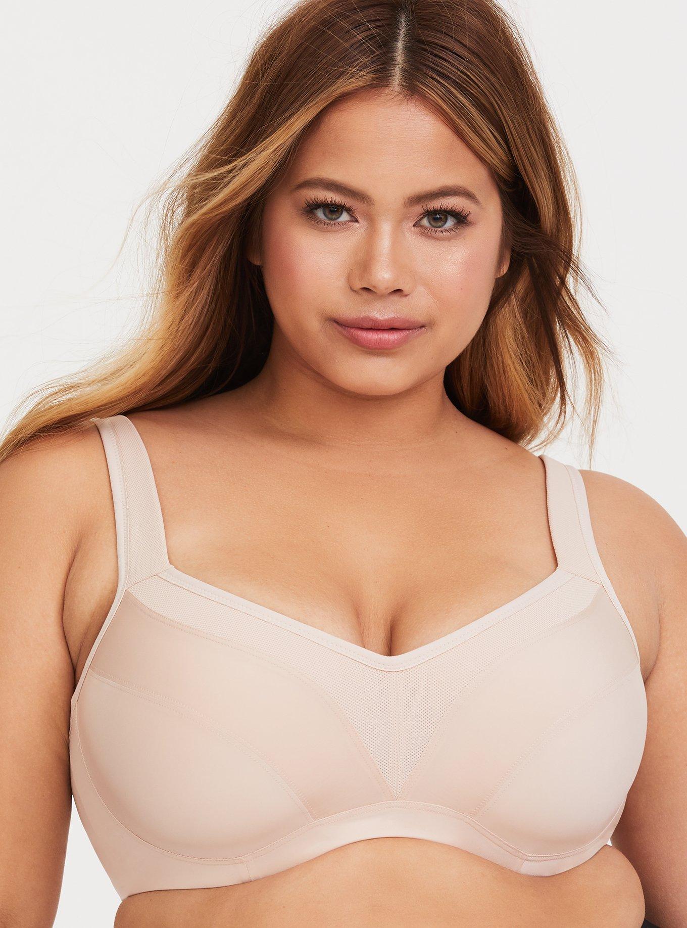 Mid Impact Underwire Sports Bra, ROSE DUST, hi-res