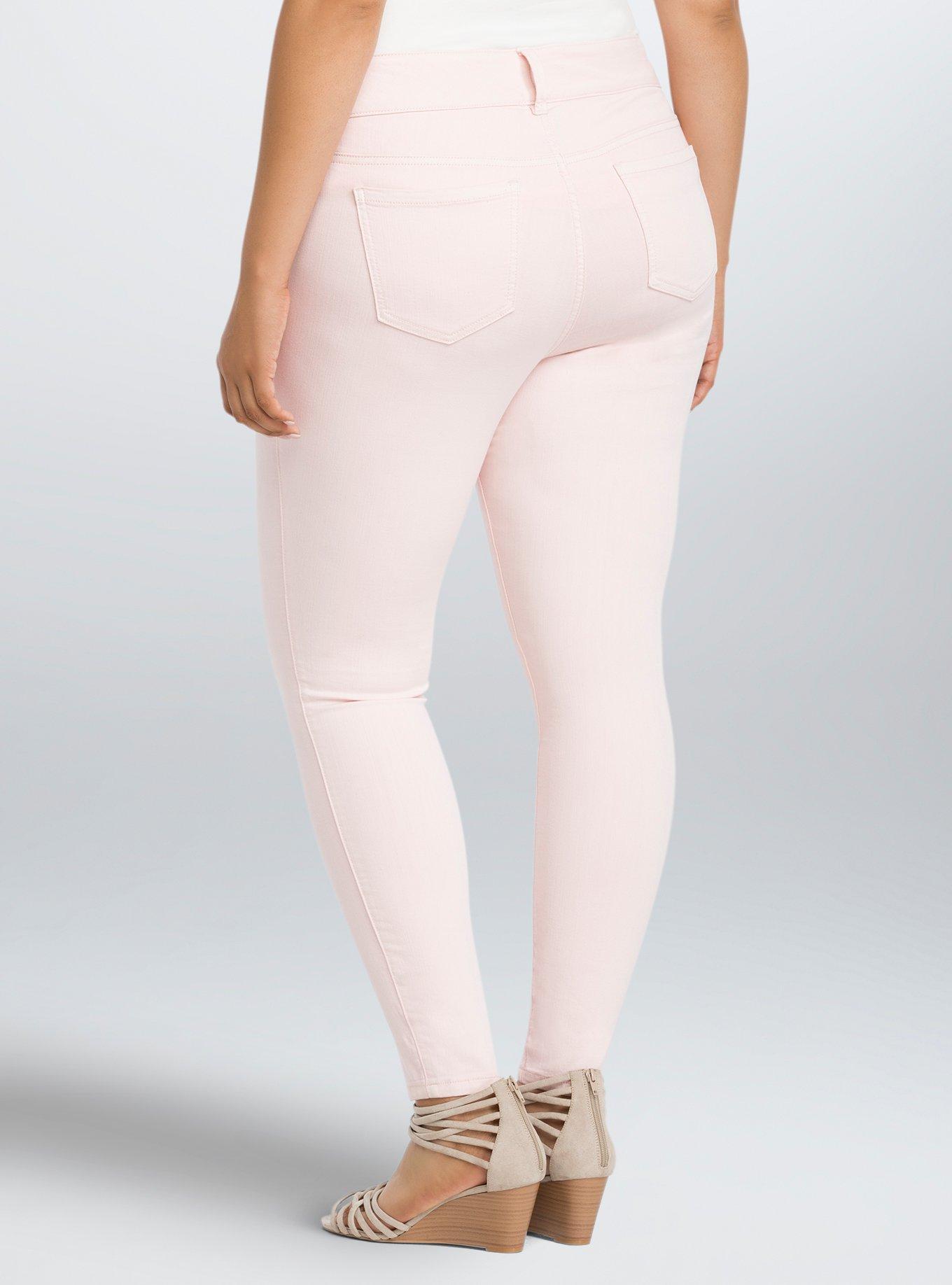 Torrid Jeggings - Light Pink Wash, CREOLE PINK, alternate