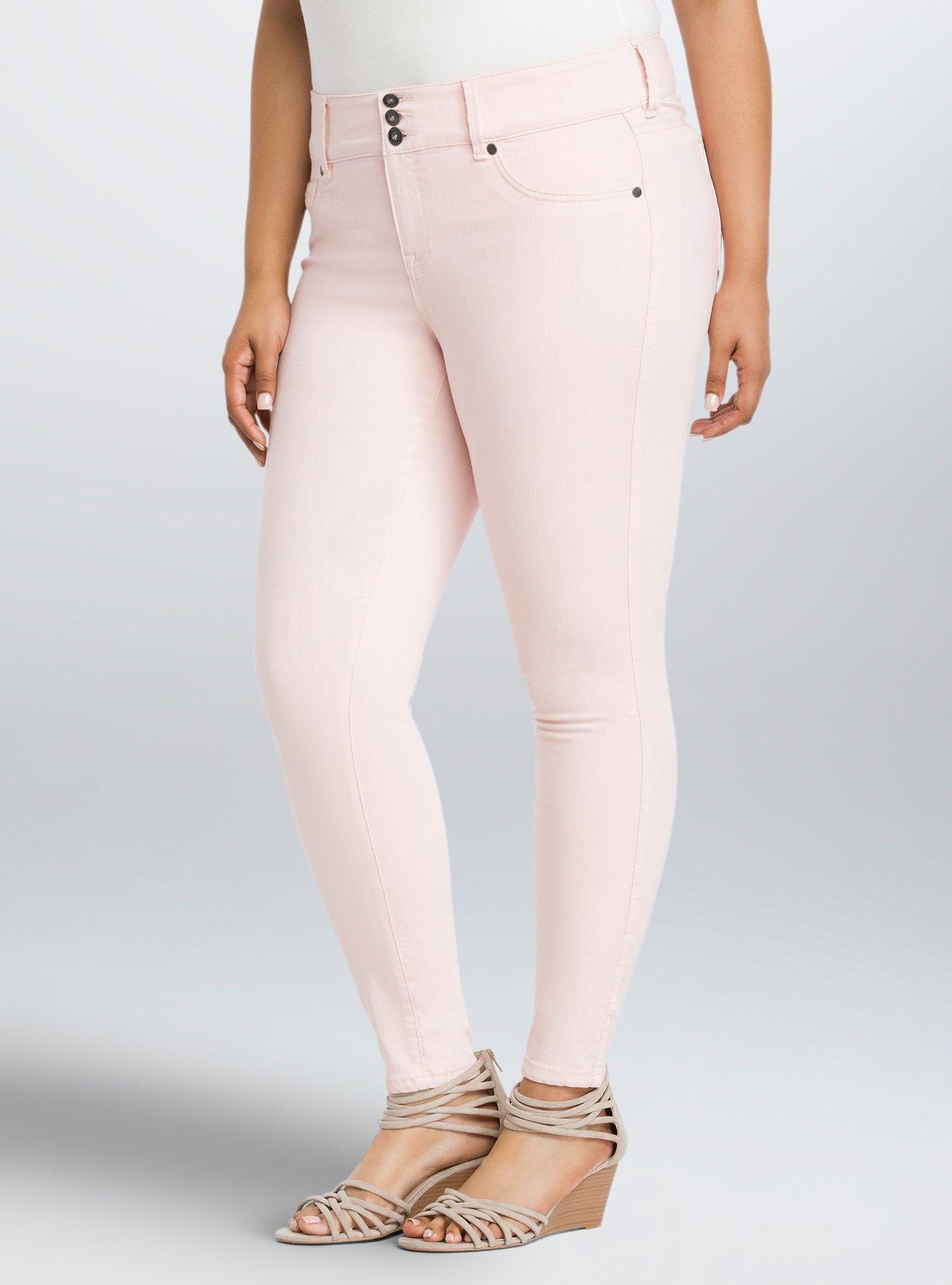 Plus Size - Torrid Jeggings - Light Pink Wash - Torrid