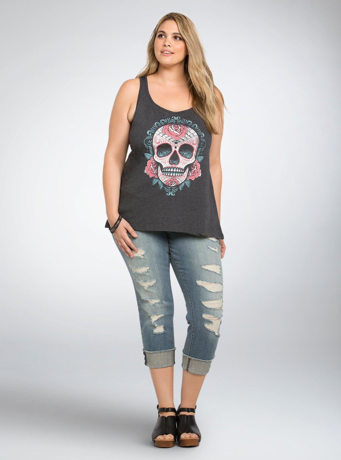 Plus Size Sugar Skull Tank Top Torrid