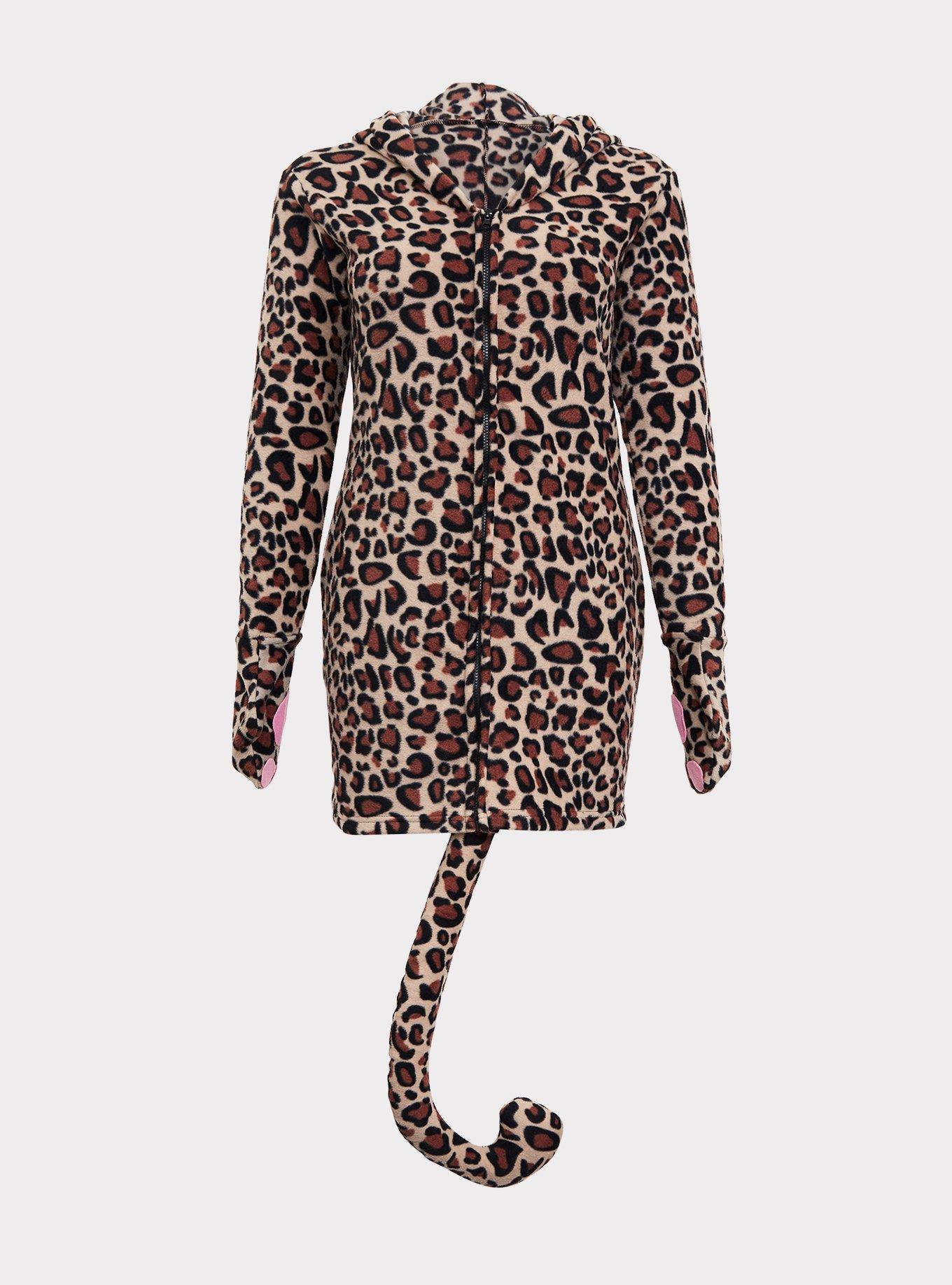 Leg Avenue Leopard Cozy Dress Halloween Costume, , hi-res