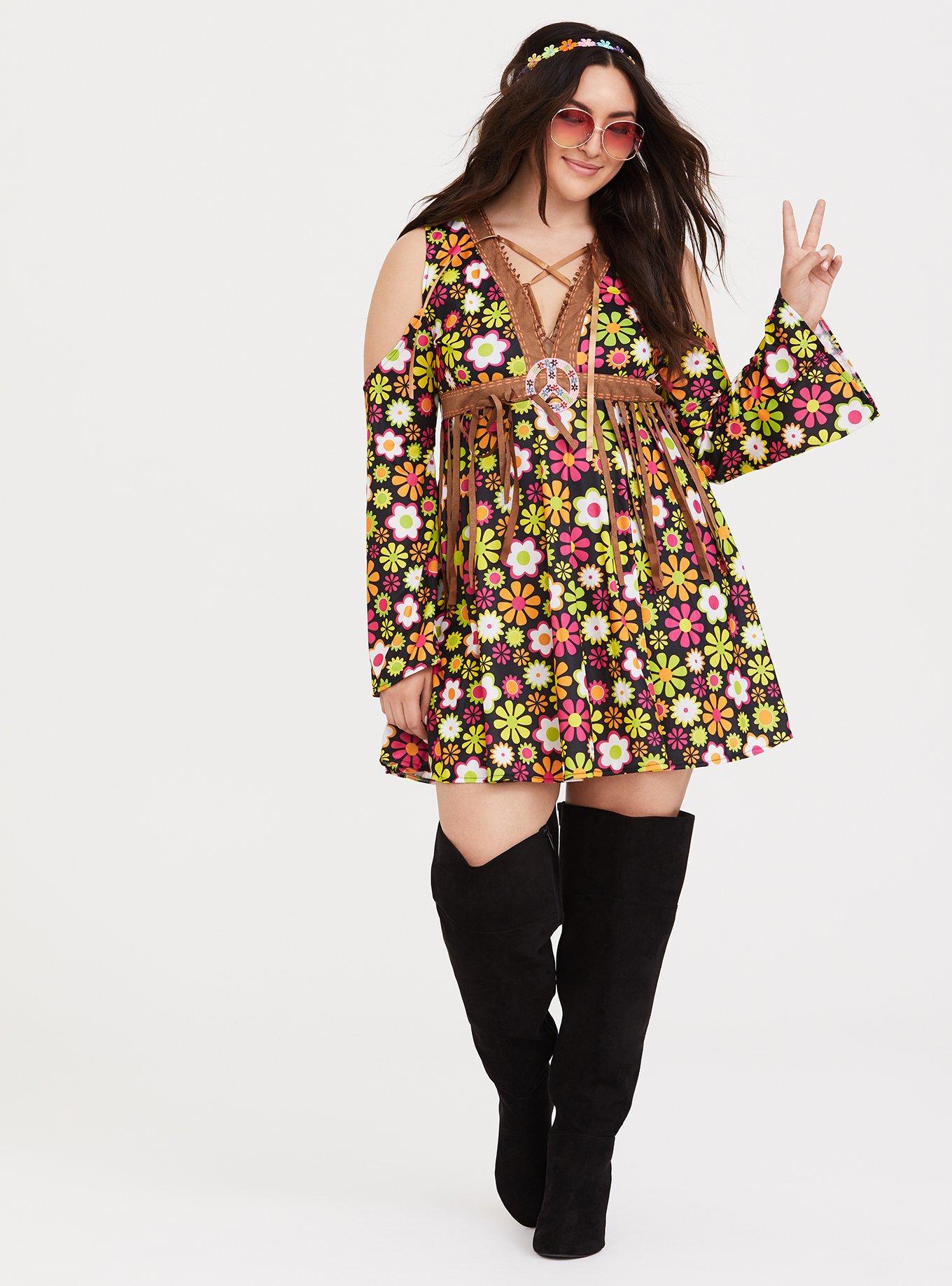 Plus Size Women's Hippie Costume