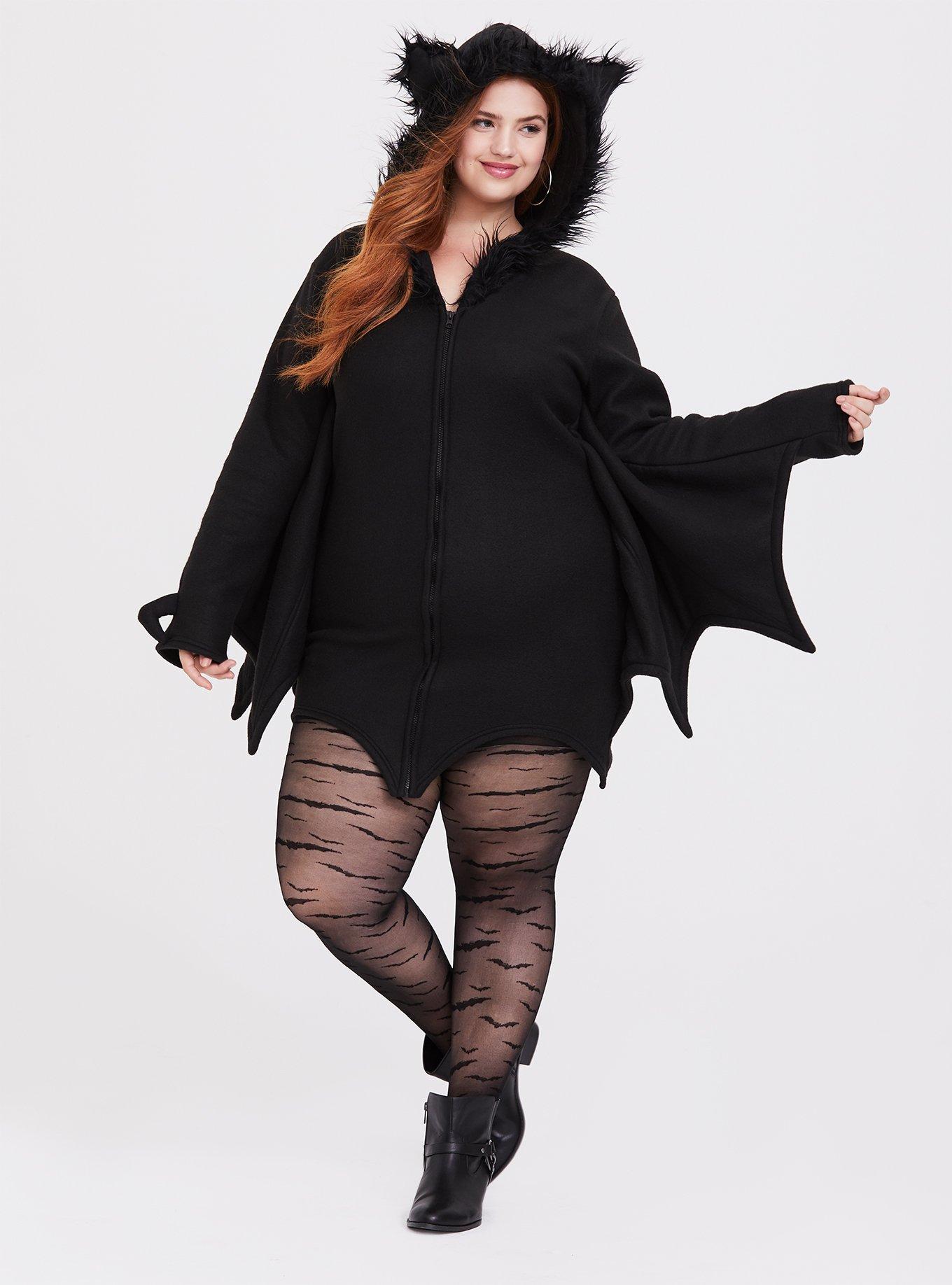 Leg Avenue Black Bat Cozy Dress Halloween Costume, , hi-res