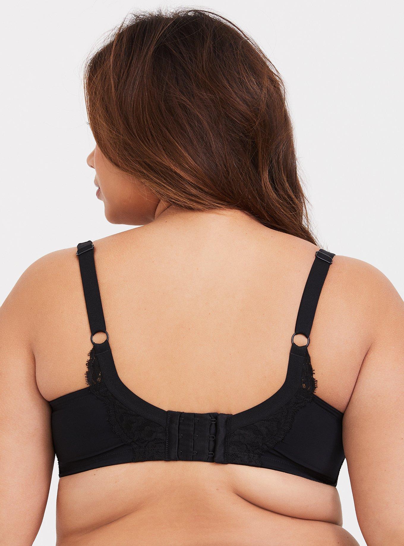 Balconette Push-Up Lace Ballet Back Bra, RICH BLACK, alternate
