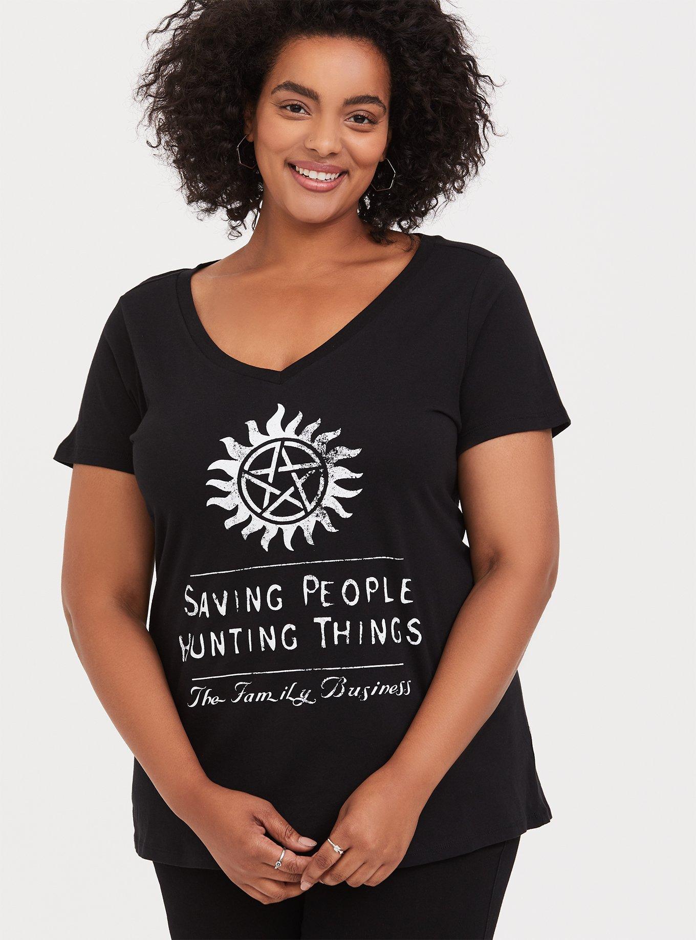 Supernatural shirts plus discount size