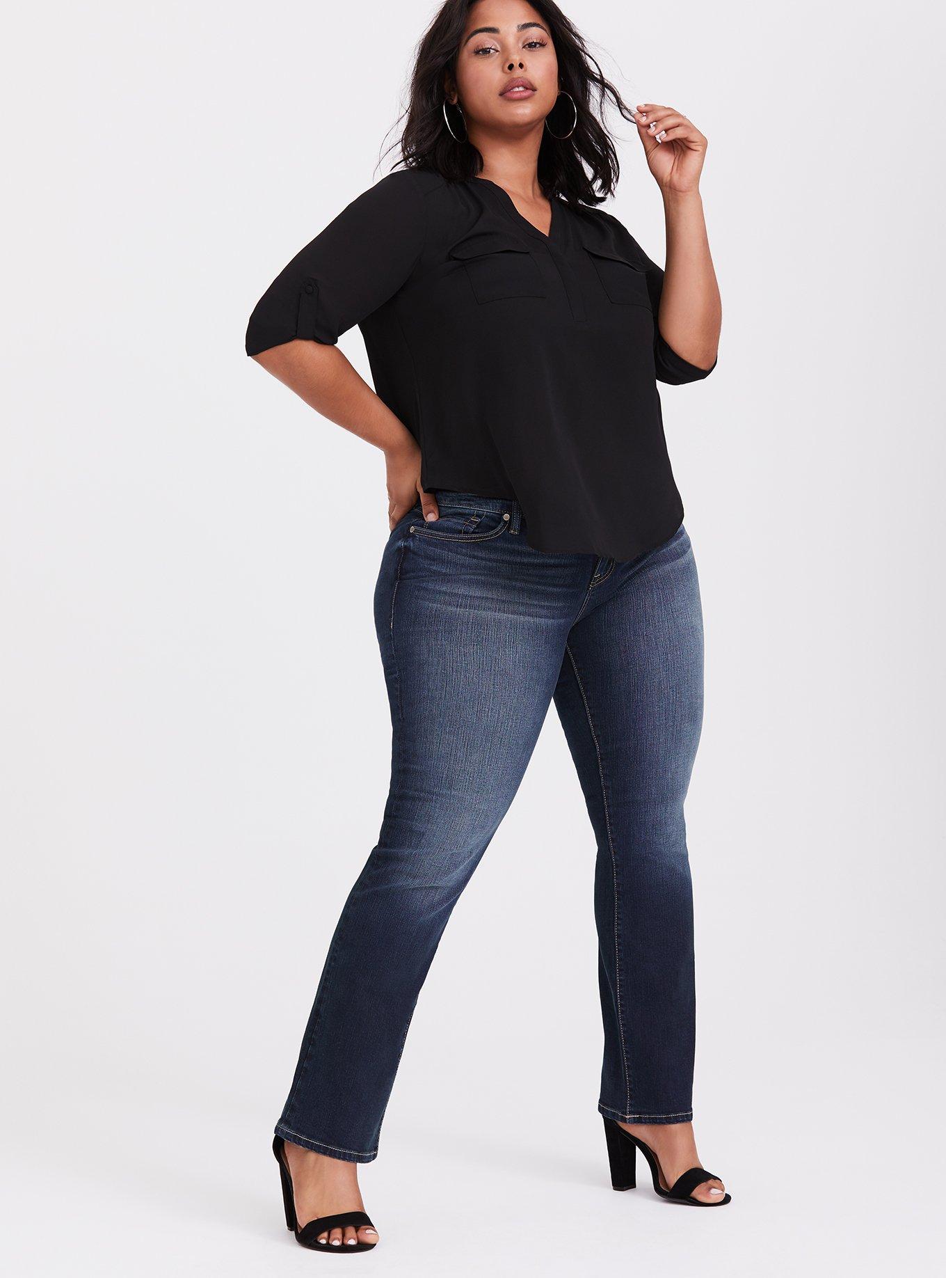 Bootcut Plus Size Jeans Women - Buy Bootcut Plus Size Jeans Women online in  India