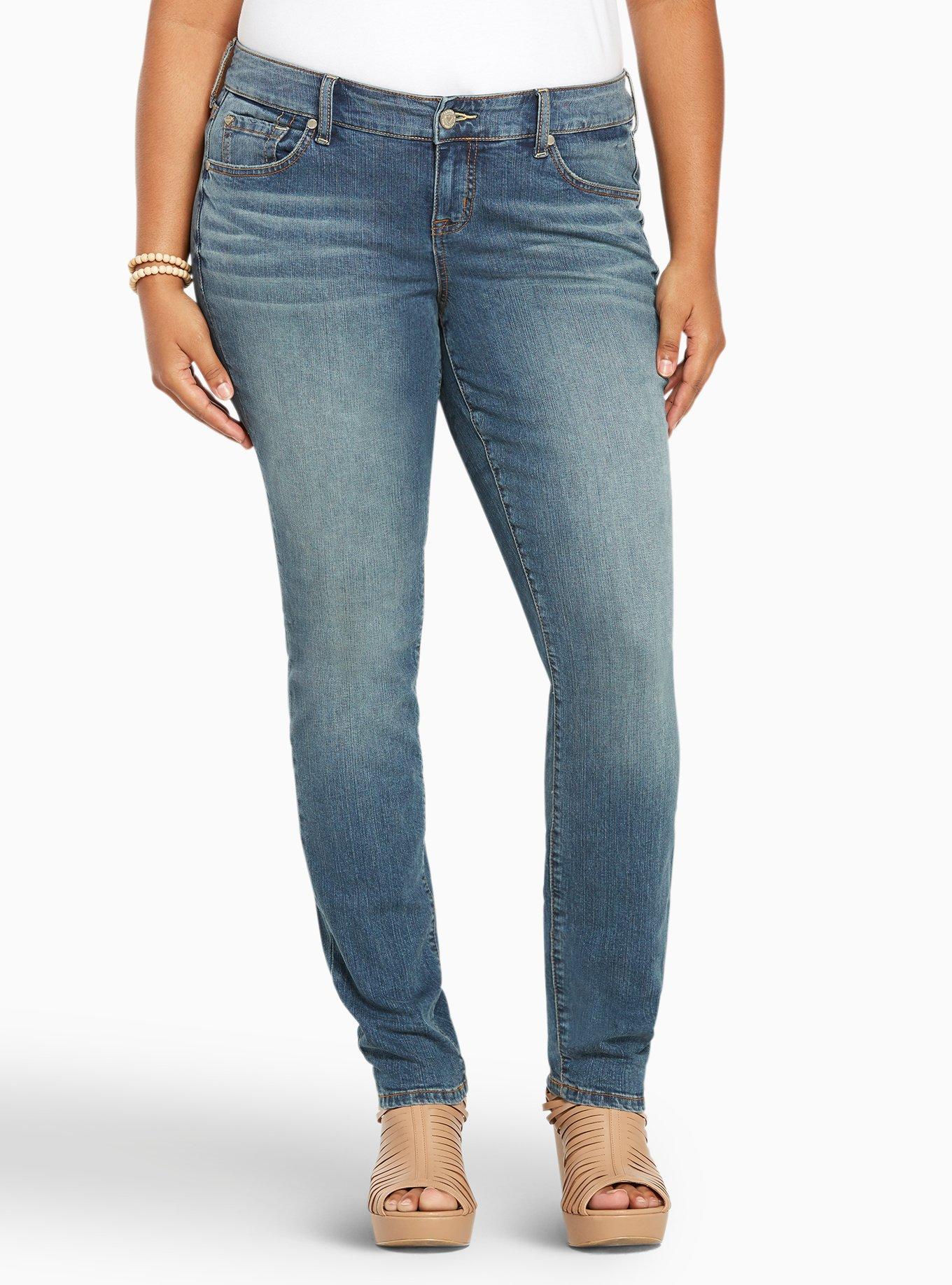 Plus Size - Lean Jean - Super Stretch Medium Wash - Torrid