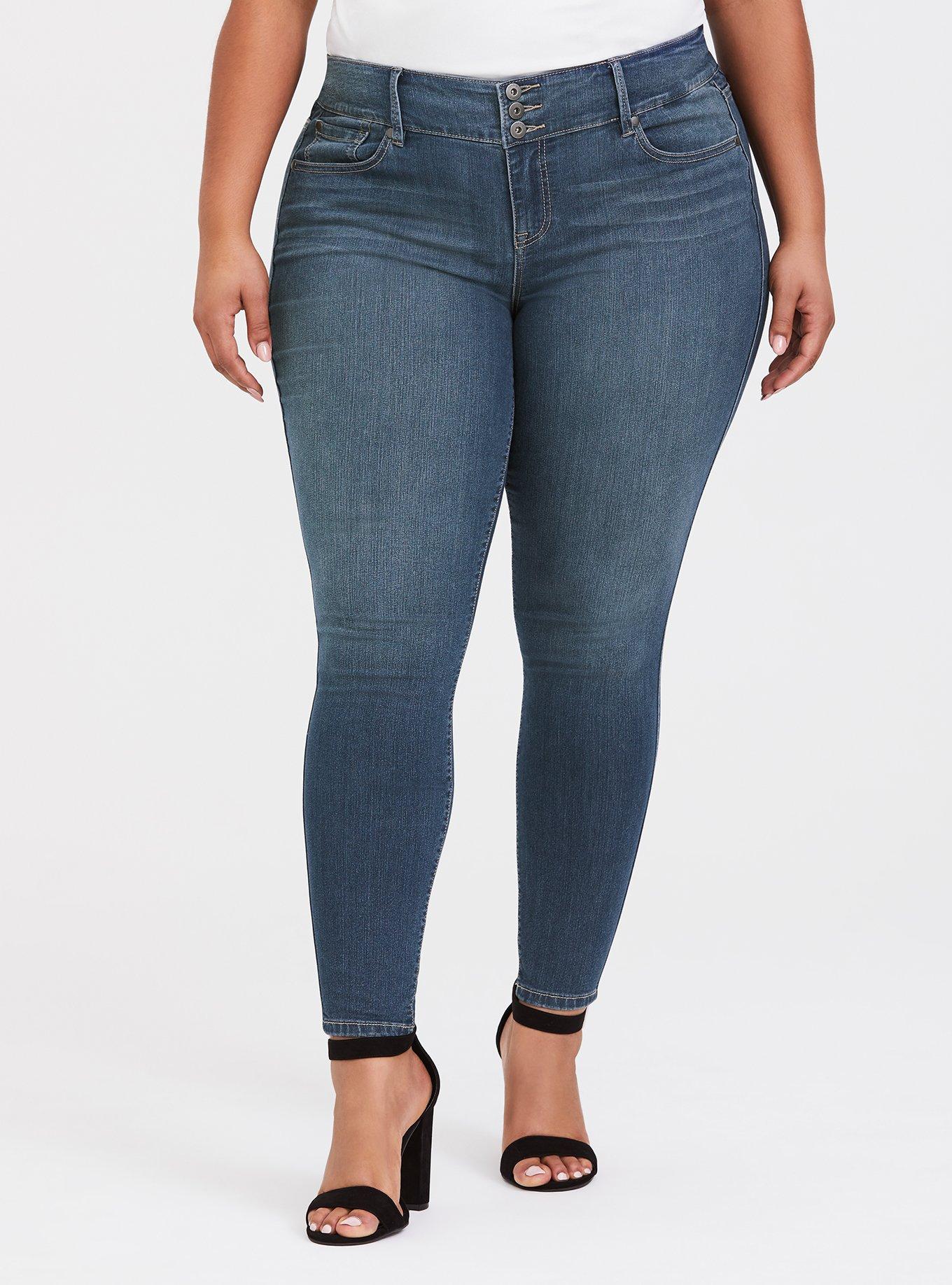 Jegging - Super Stretch Medium Wash, ADRIATIC SEA, hi-res