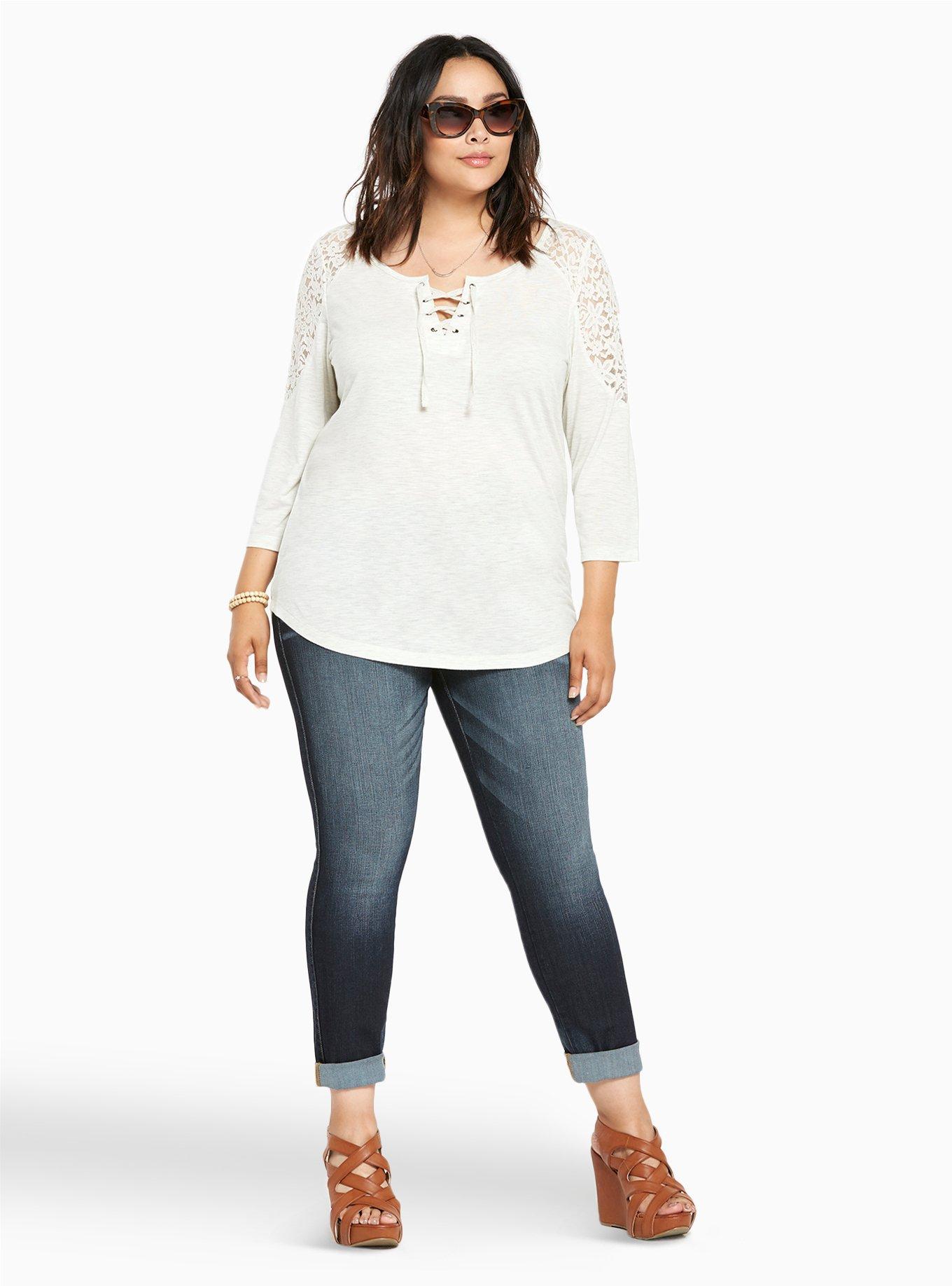 Plus Size Luxe Skinny Jean - Luxe Stretch Dark Wash, SEVEN SEAS, alternate