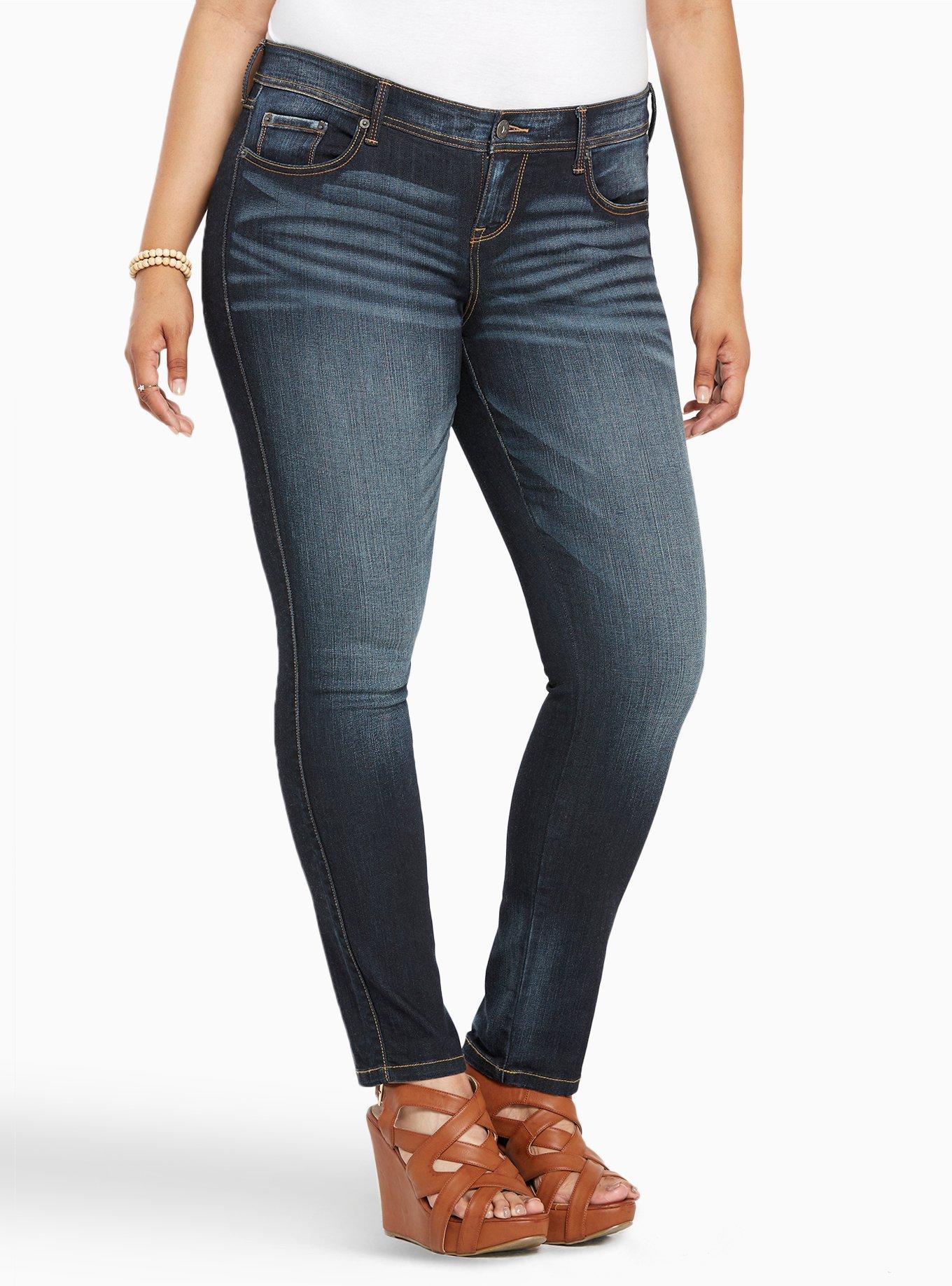 Plus Size Luxe Skinny Jean - Luxe Stretch Dark Wash, SEVEN SEAS, hi-res