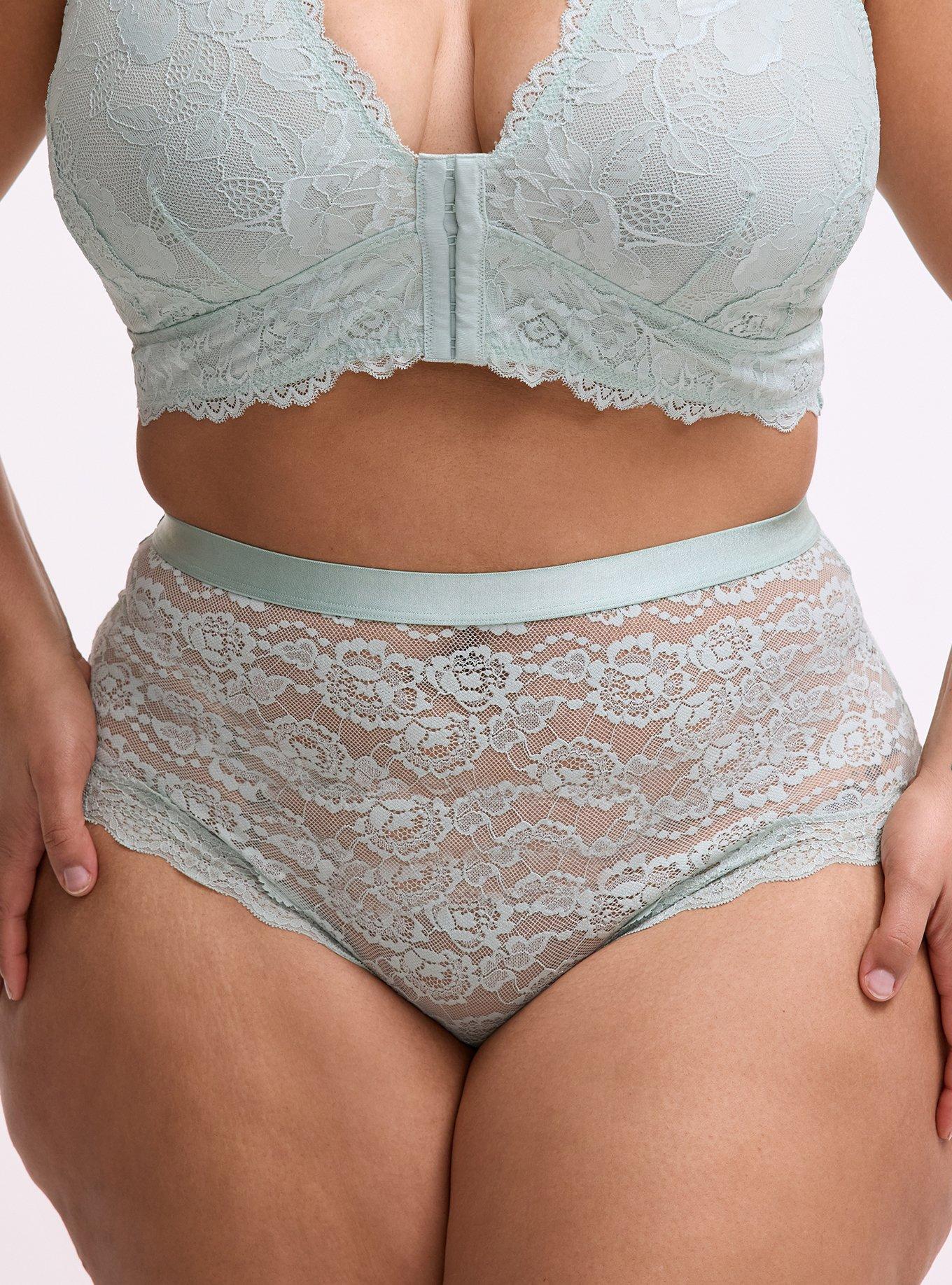 Lace High-Rise Cheeky Panty, HARBOR GRAY, alternate