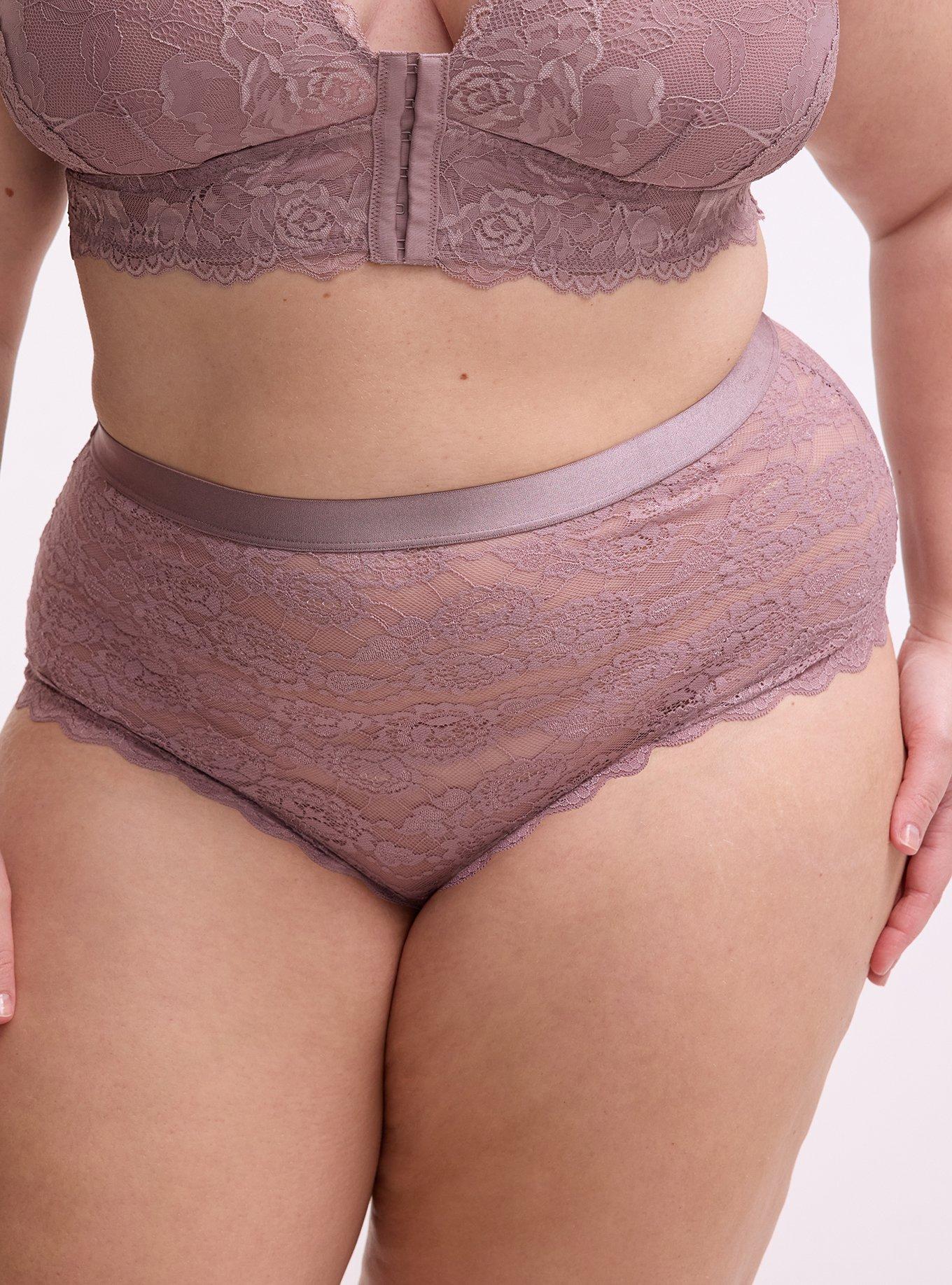 Lace High-Rise Cheeky Panty, TOADSTOOL, alternate