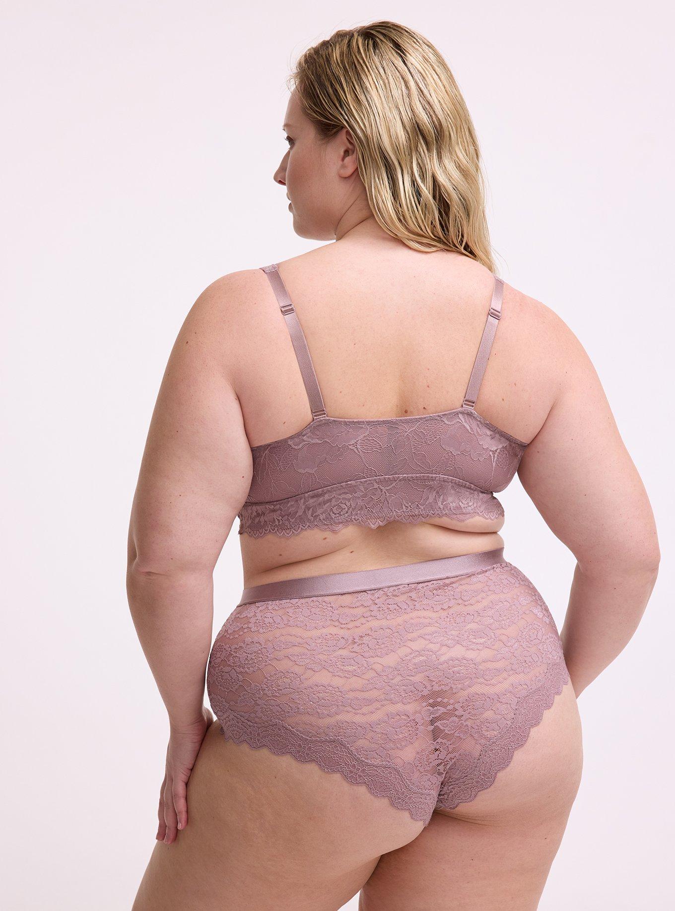 Lace High-Rise Cheeky Panty, TOADSTOOL, alternate