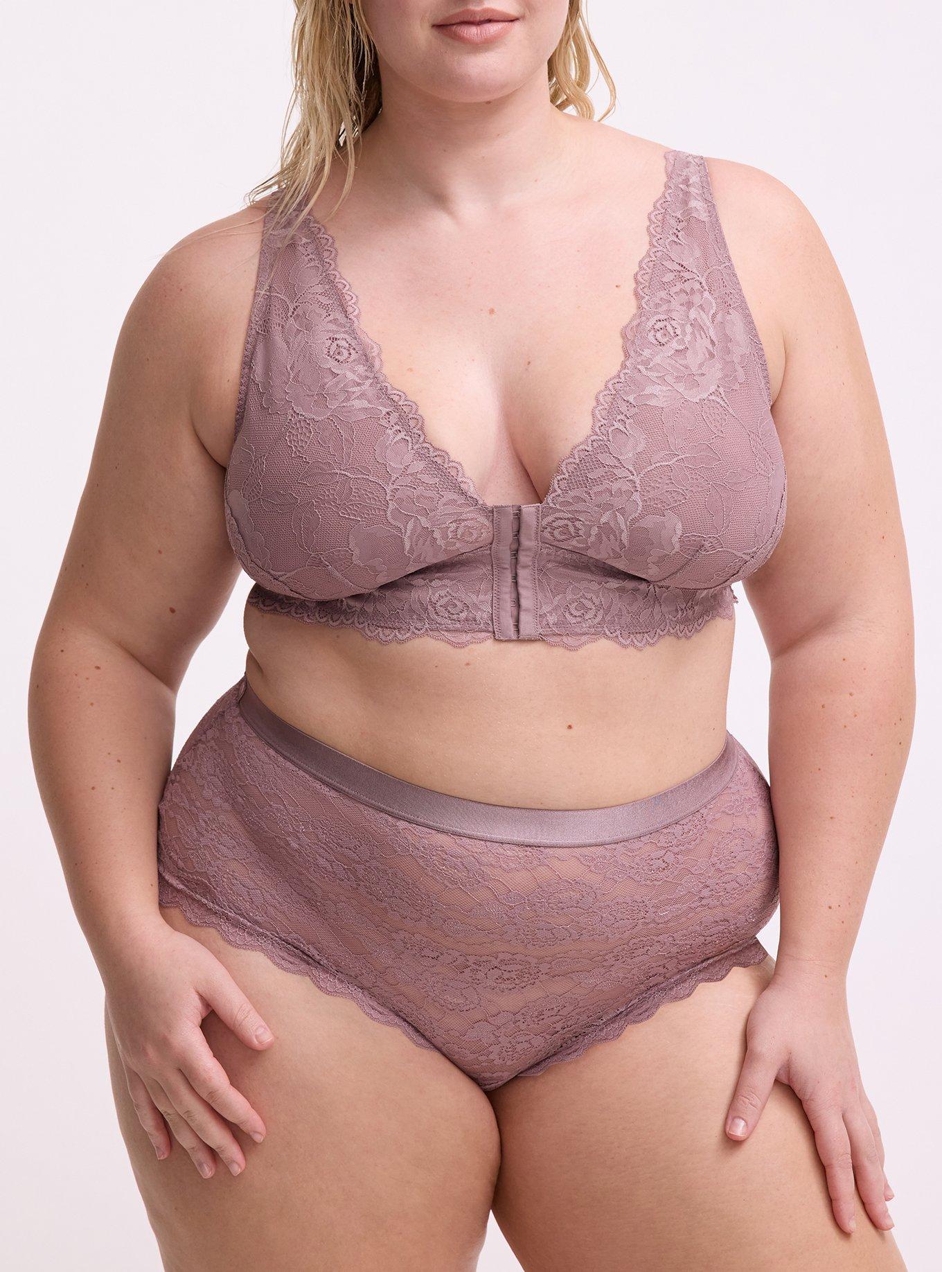 Lace High-Rise Cheeky Panty, TOADSTOOL, alternate