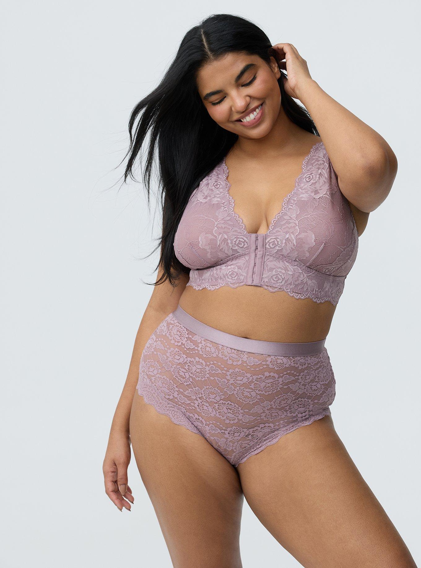 Lace High-Rise Cheeky Panty, TOADSTOOL, hi-res