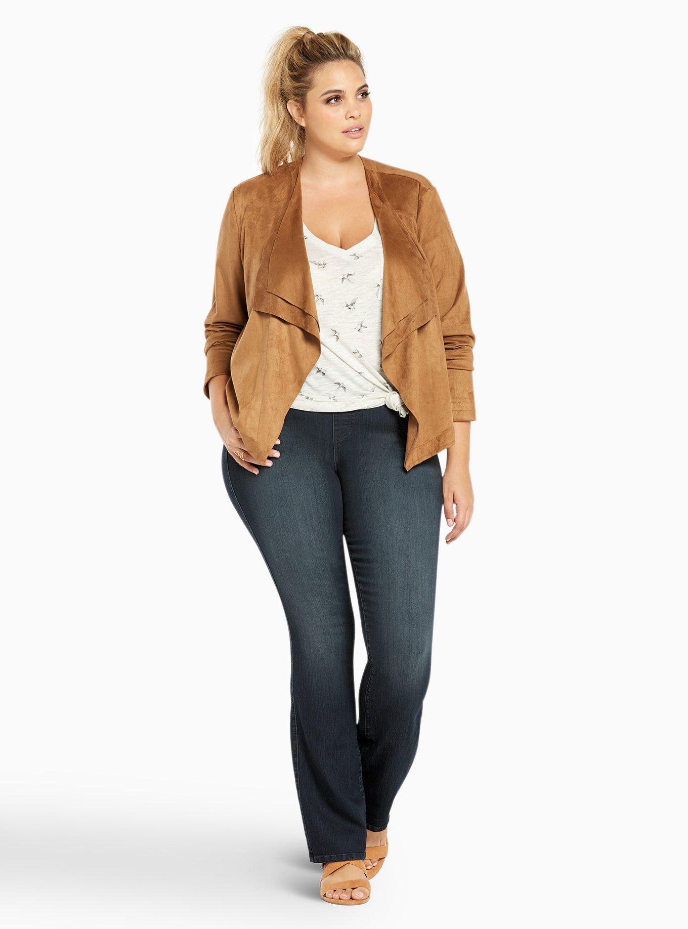 Torrid Slim Boot Lean Jeans - Dark Wash, MIDNIGHT, alternate