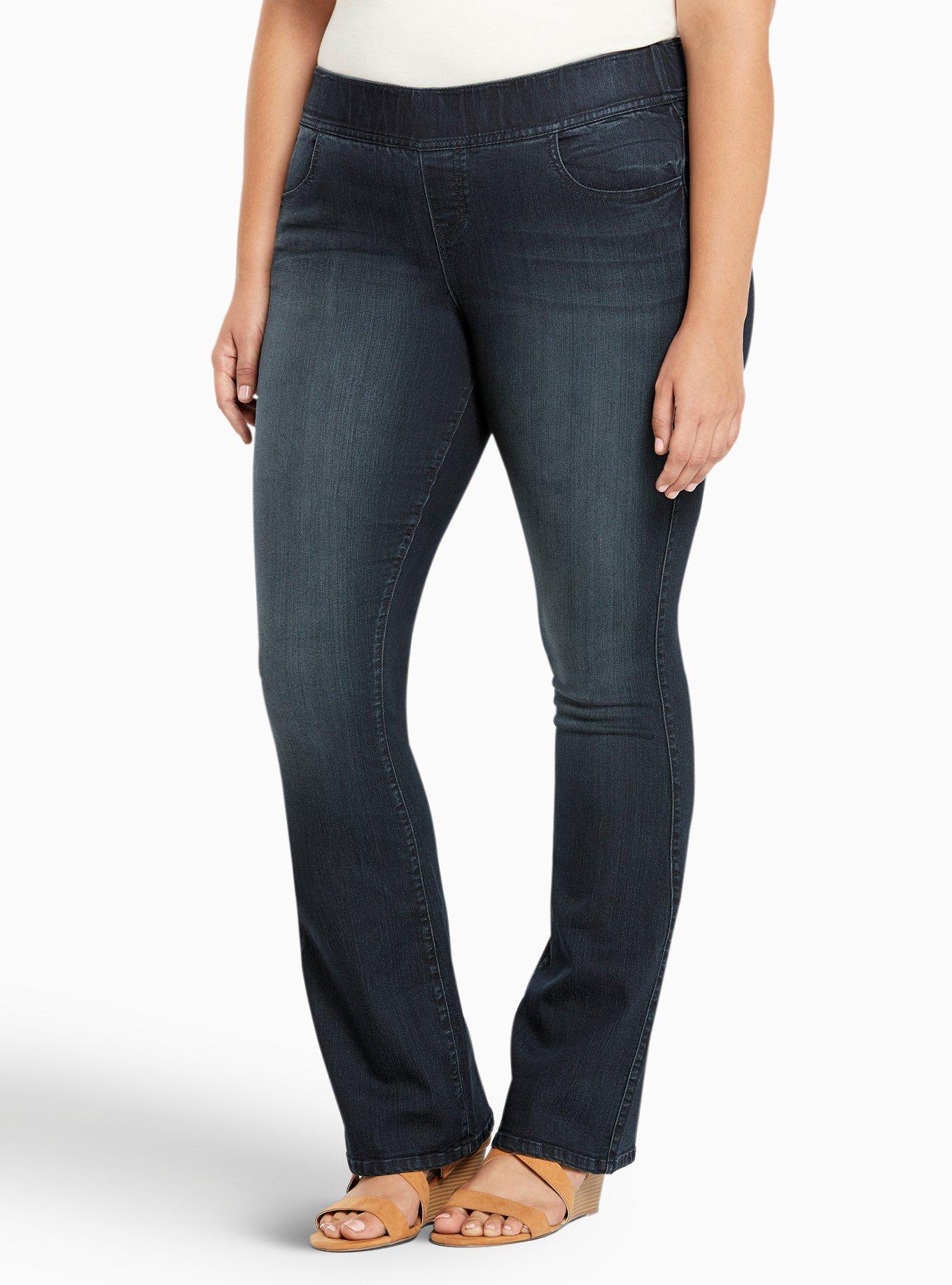 Torrid Slim Boot Lean Jeans - Dark Wash, MIDNIGHT, hi-res