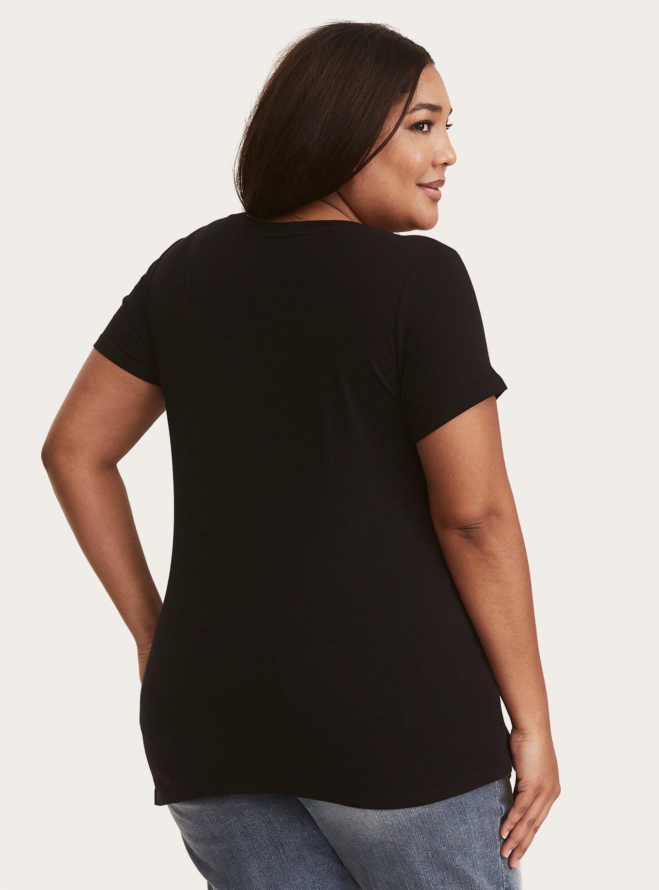 Fearless Scoop Tee, DEEP BLACK, alternate