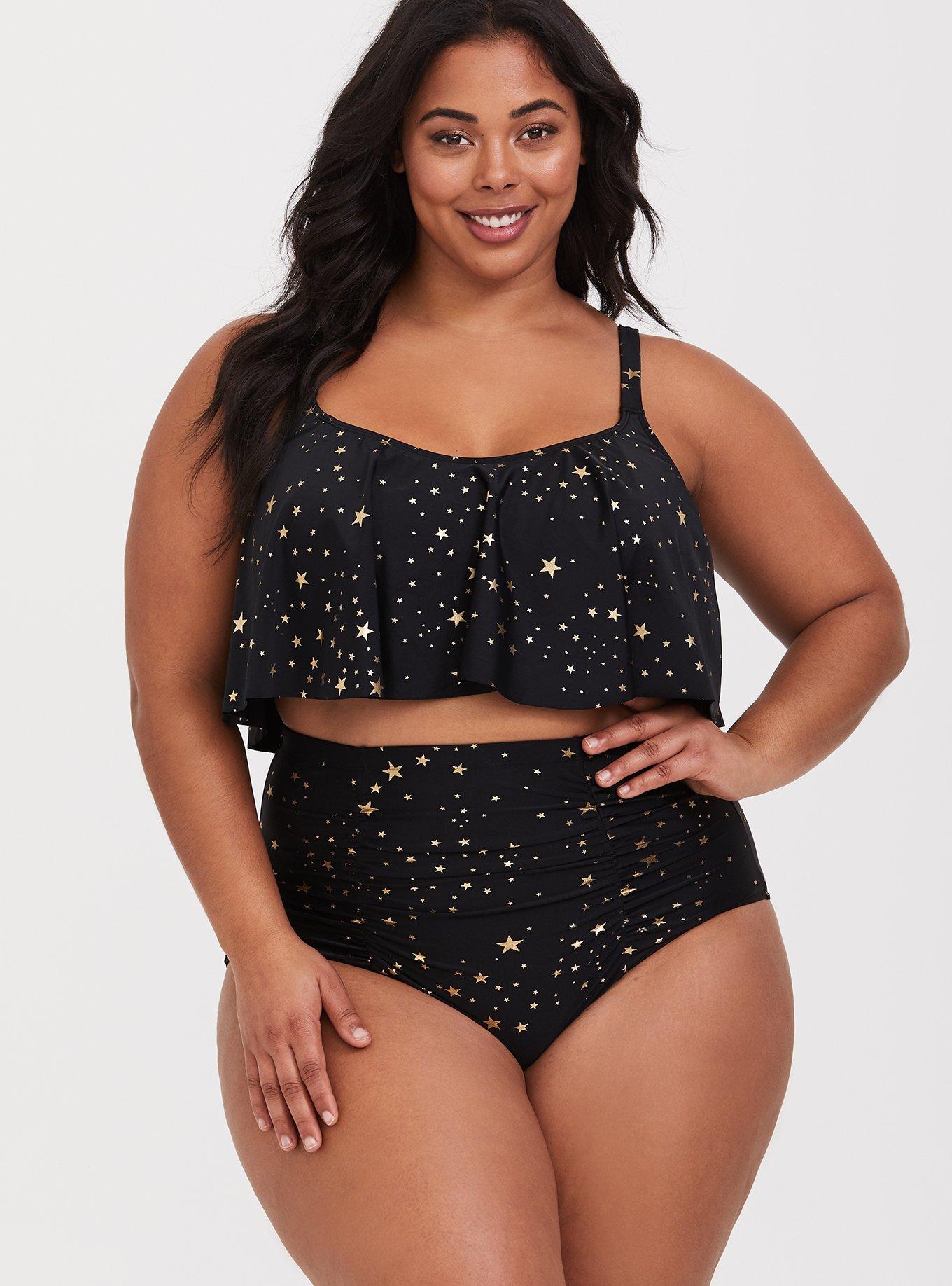 Flounce plus store size swim