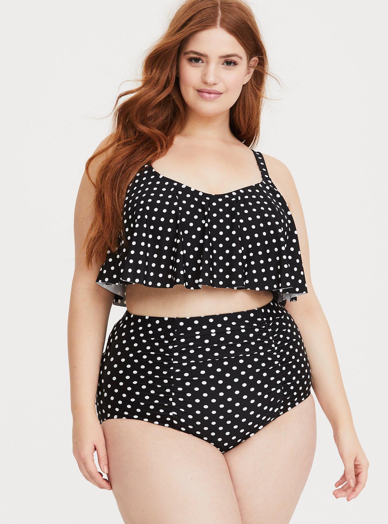 Plus Size - Wireless Straight Flounce Bikini Top - Torrid