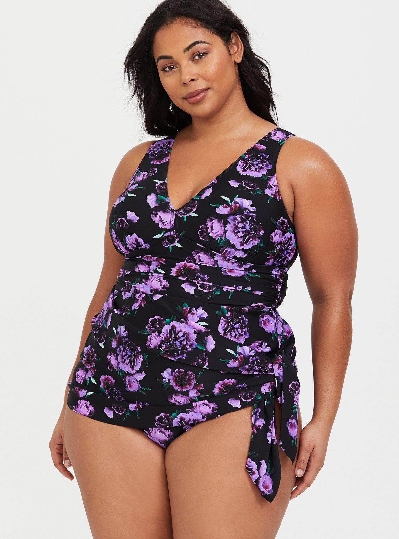 Indie XO About to Blossom Floral Pattern Bustier Bodysuit Top
