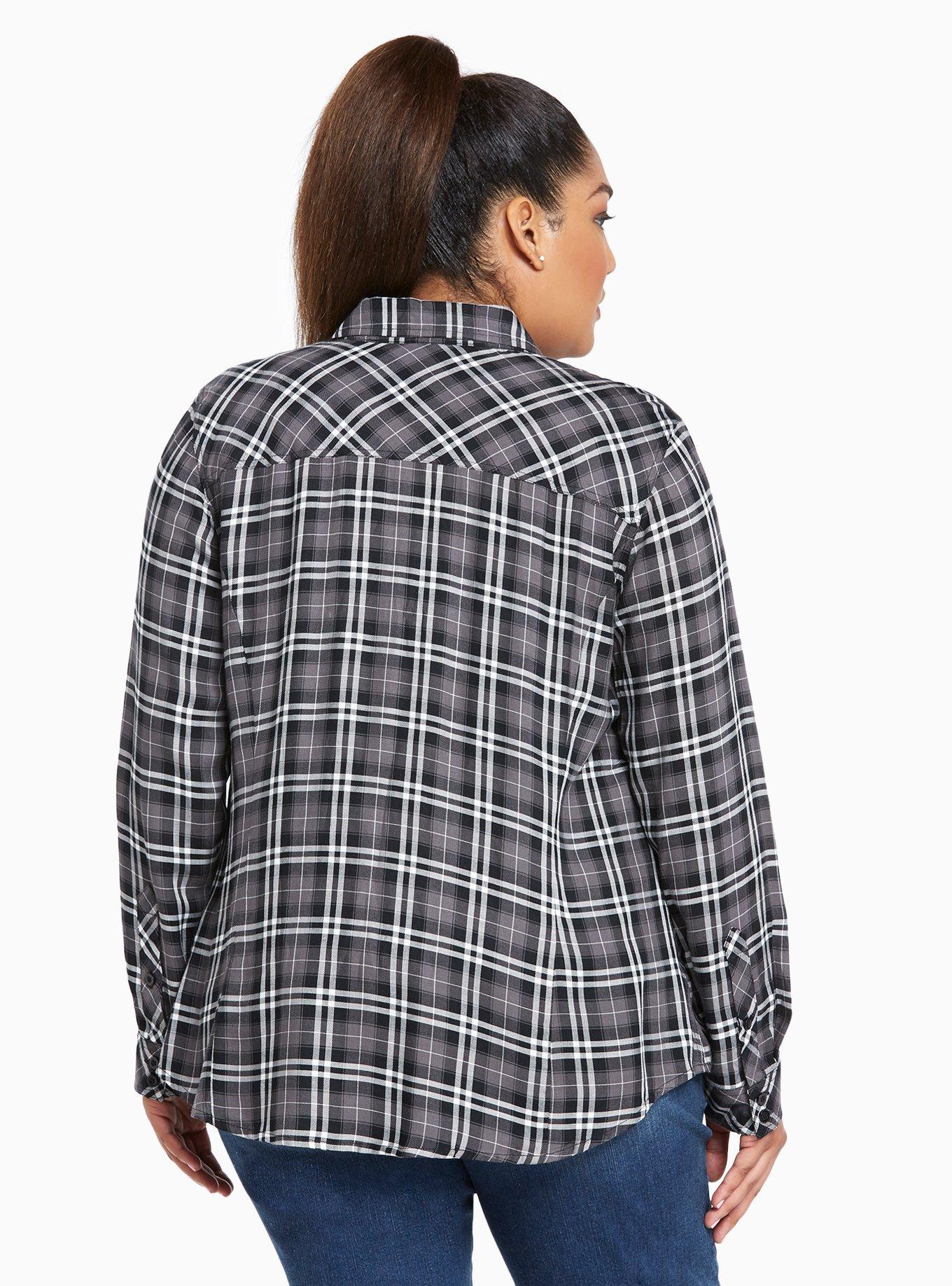 Plaid Challis Camp Shirt, TIMELESS PLAID, alternate