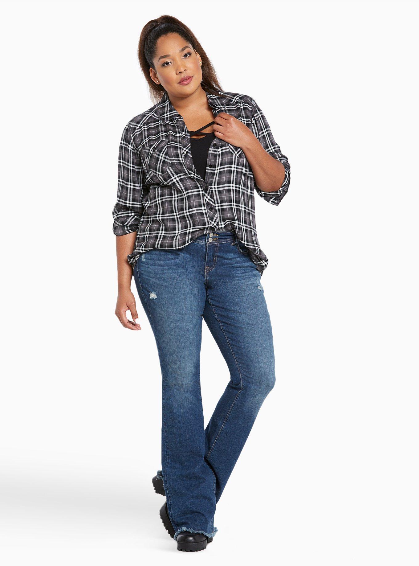 Plaid Challis Camp Shirt, TIMELESS PLAID, alternate