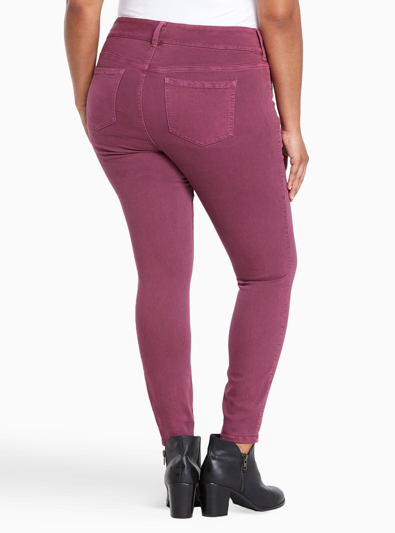 Plus Size - Torrid Jeggings - Plum Wash - Torrid