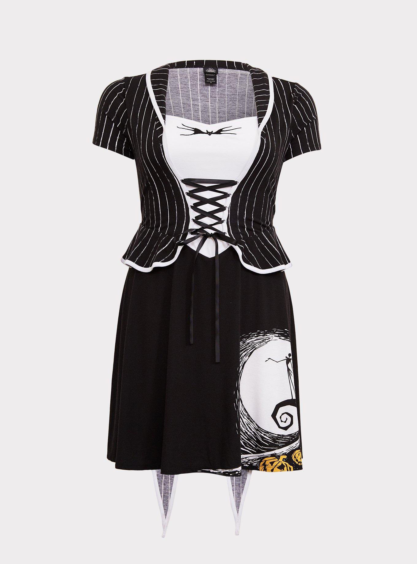 Plus Size - Disney The Nightmare Before Christmas Jack Skellington Skater  Dress - Torrid