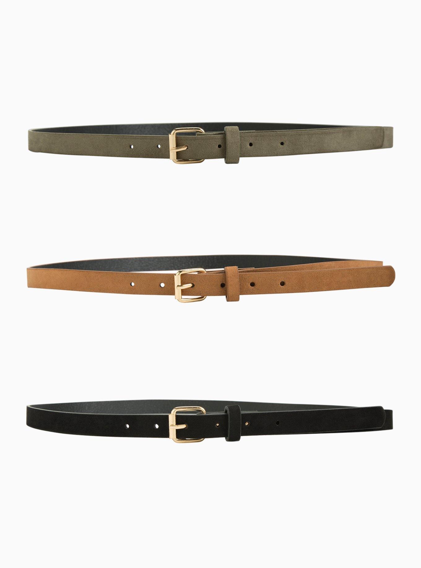 Faux Suede Belt Set, MULTI, alternate