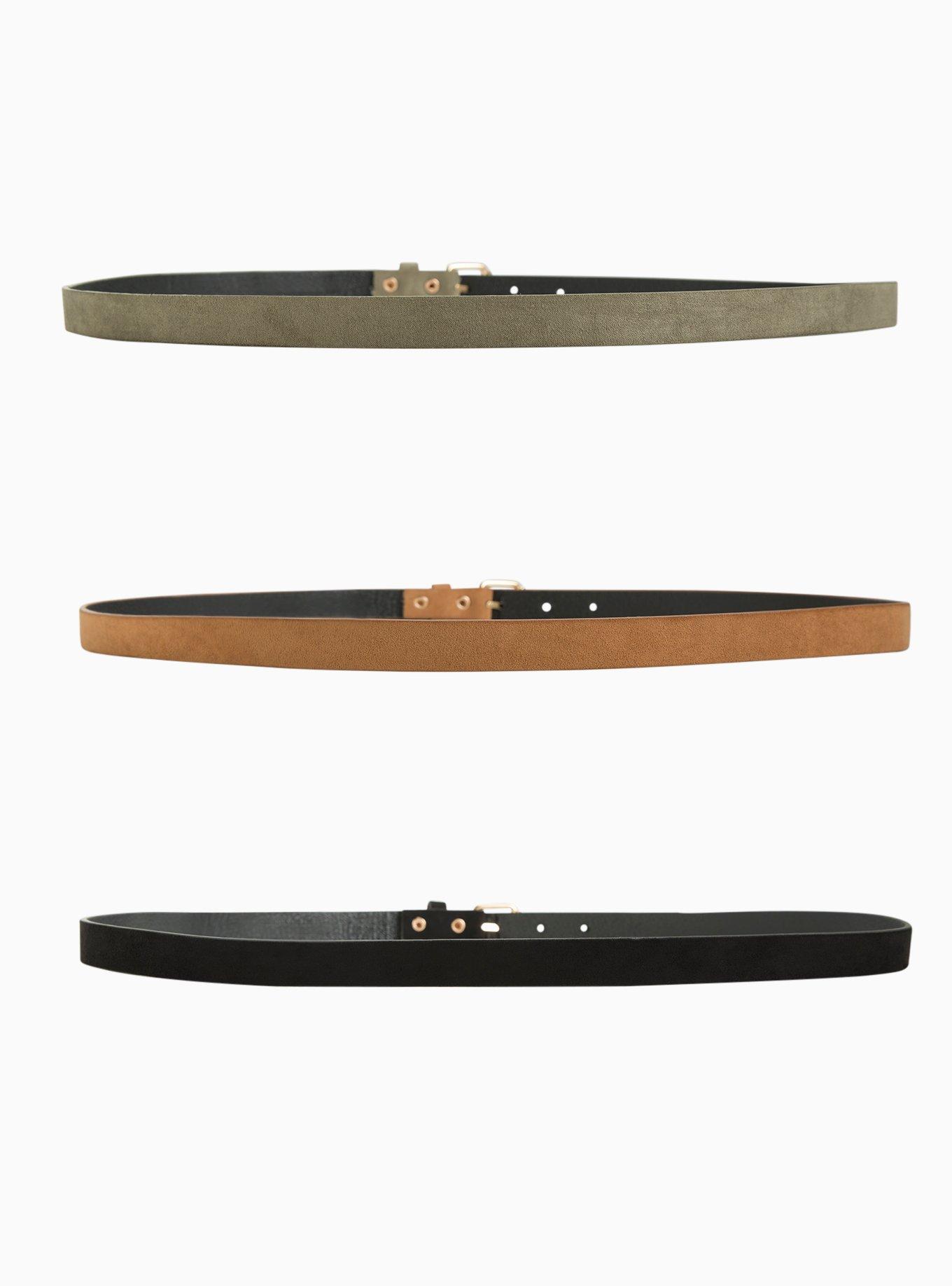 Faux Suede Belt Set, MULTI, alternate