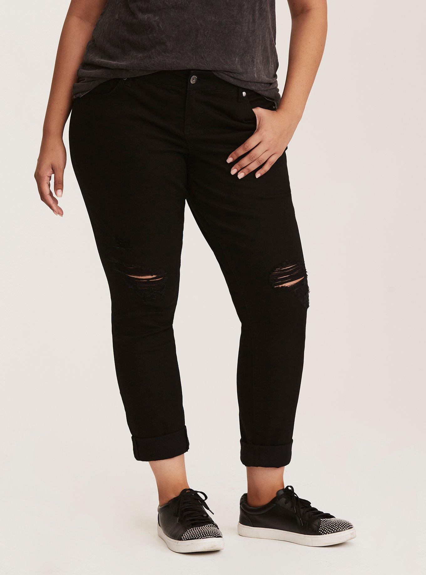 Plus Size Jeans: Black, Ripped & Boyfriend Jeans