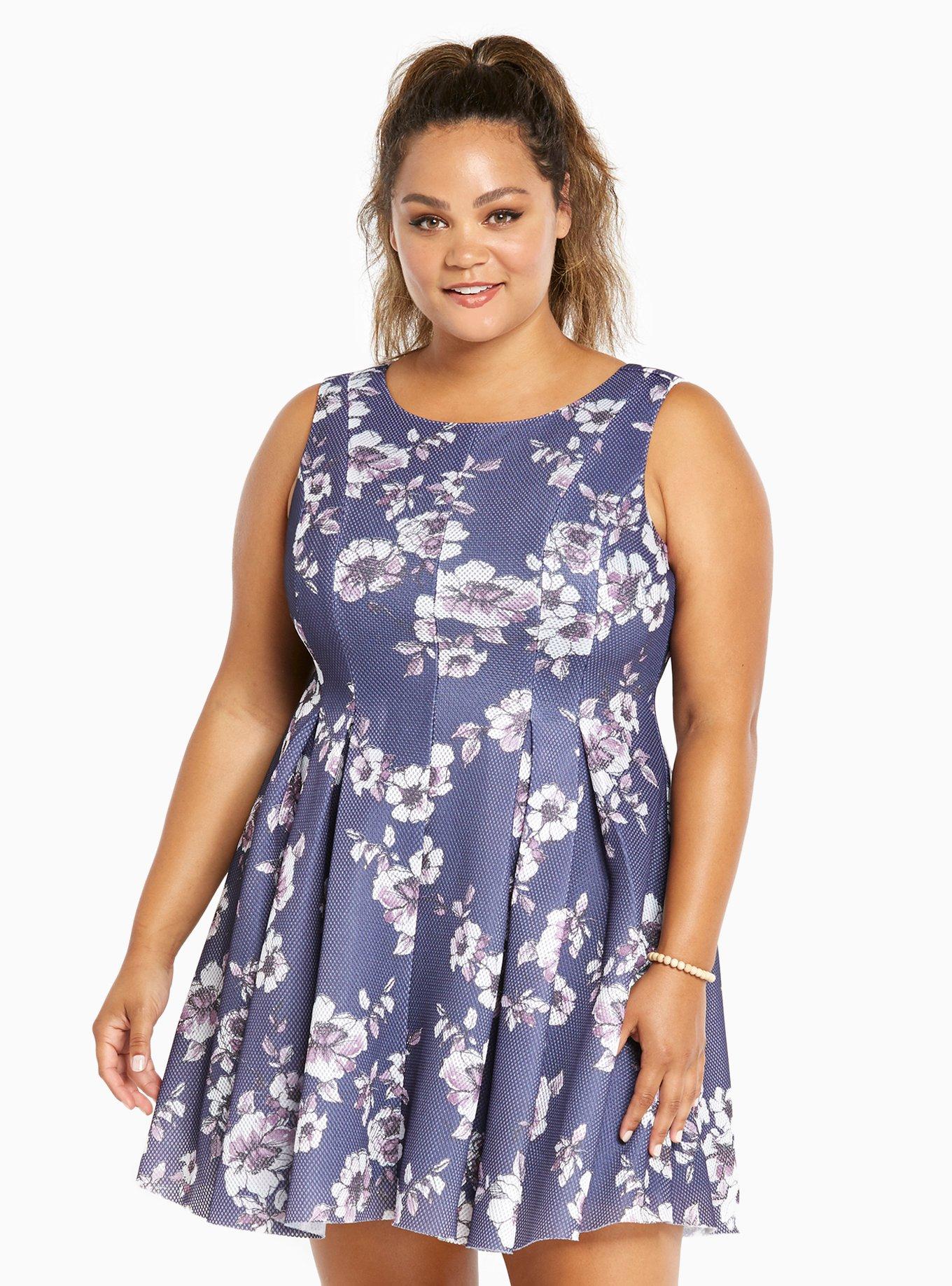 Mesh Floral Print Pleated Dress, WATERCOLOR PEONIES, hi-res