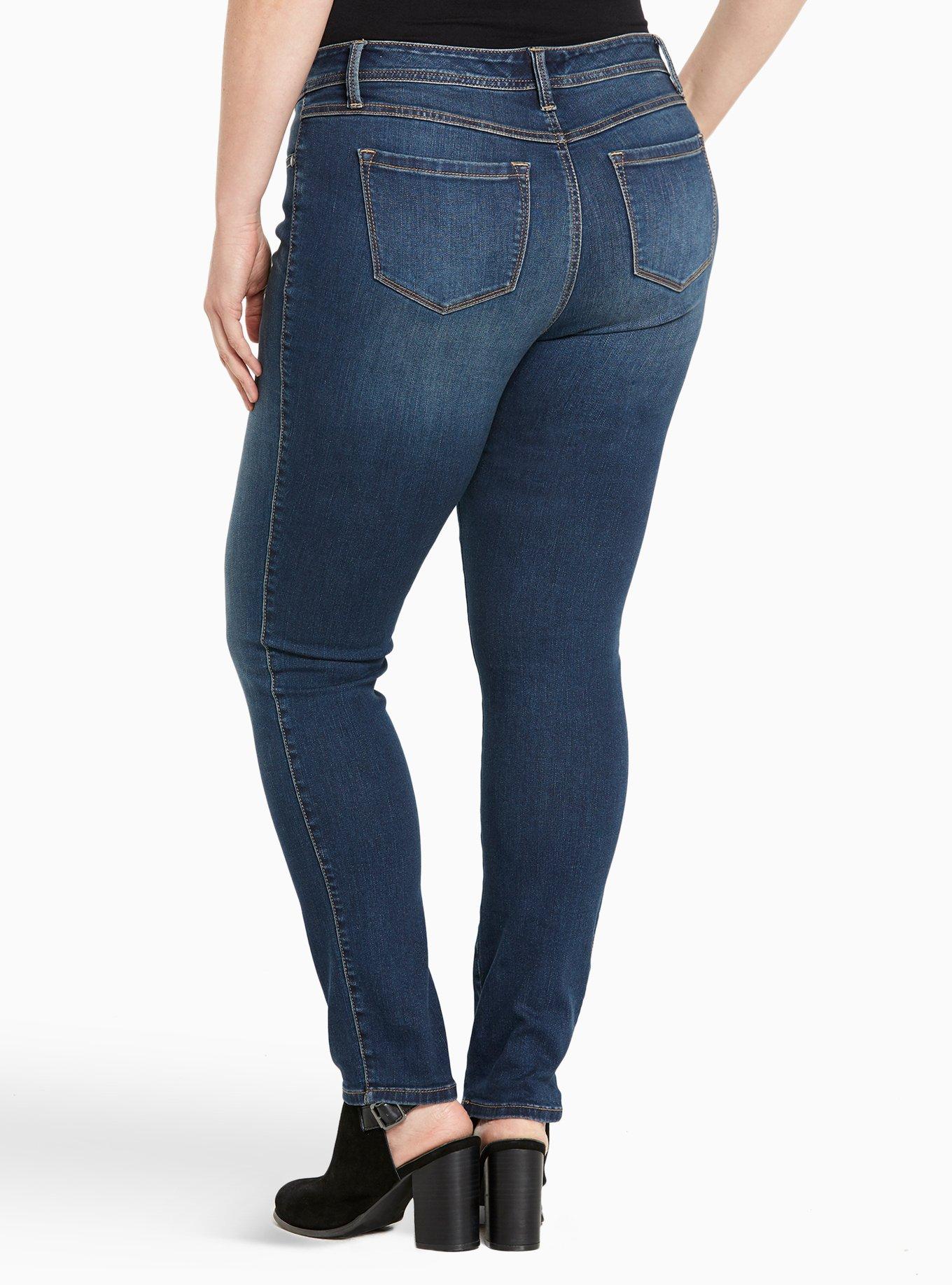 Plus Size Luxe Skinny Jean - Dark Wash, BLUE DREAM, alternate